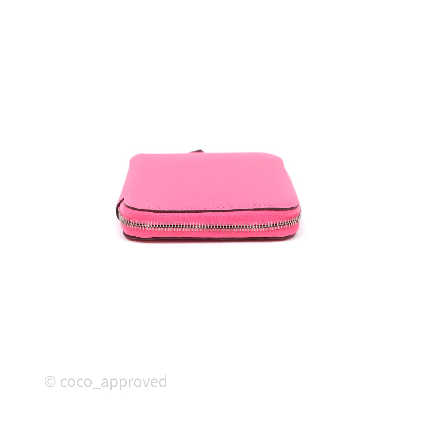 Hermès Silk In Compact Wallet Rose Azalee 8W Epsom