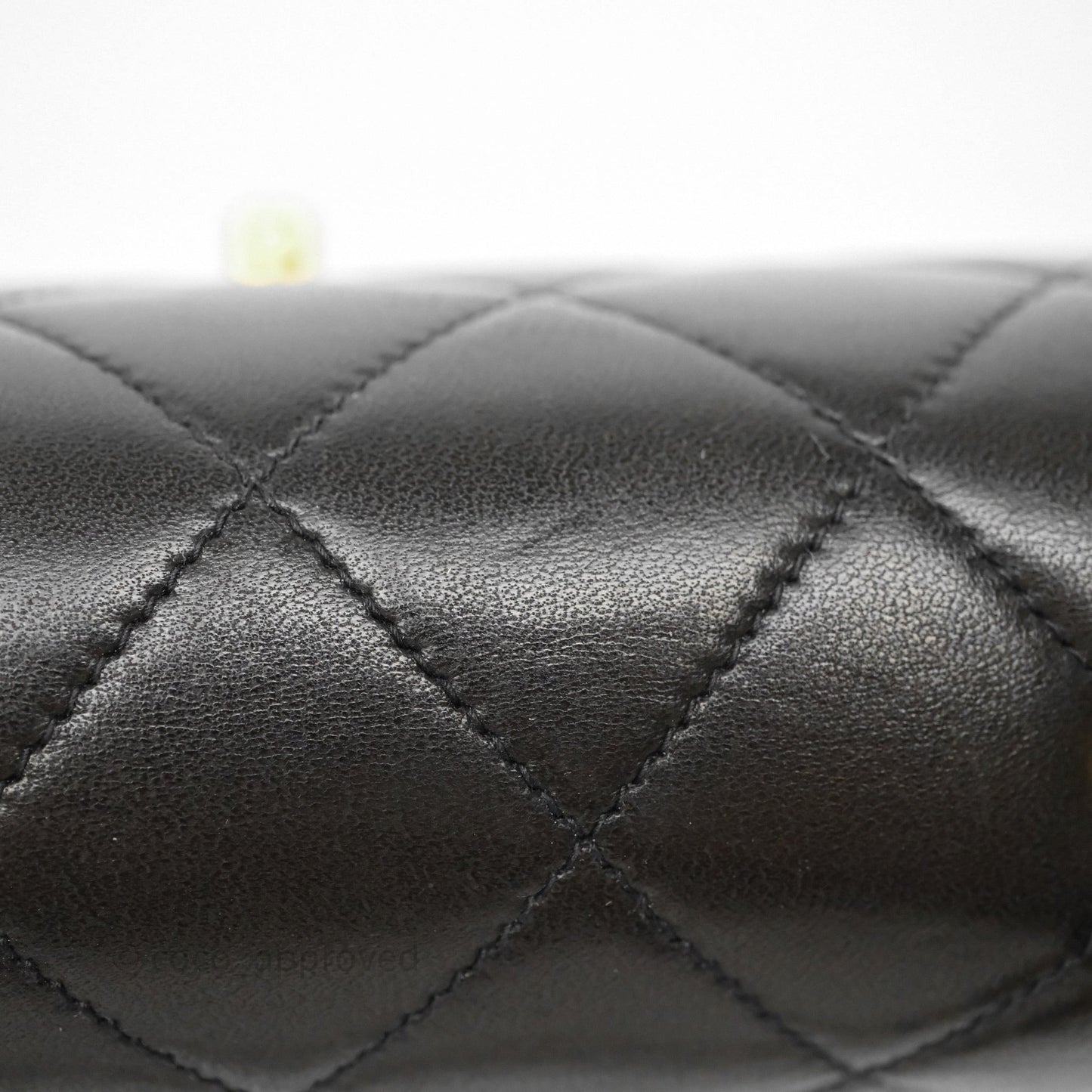 Chanel Small Vintage Quilted Classic Diana Flap Bag Black Lambskin 24K Gold Hardware