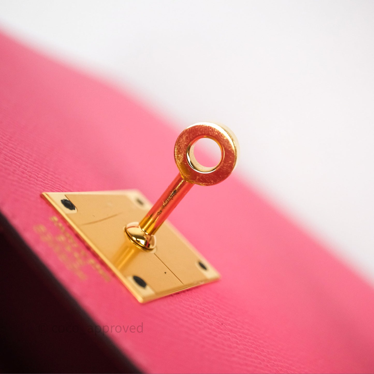 Hermès Kelly 28 Sellier Rose Lipstick U5 Epsom Gold Hardware