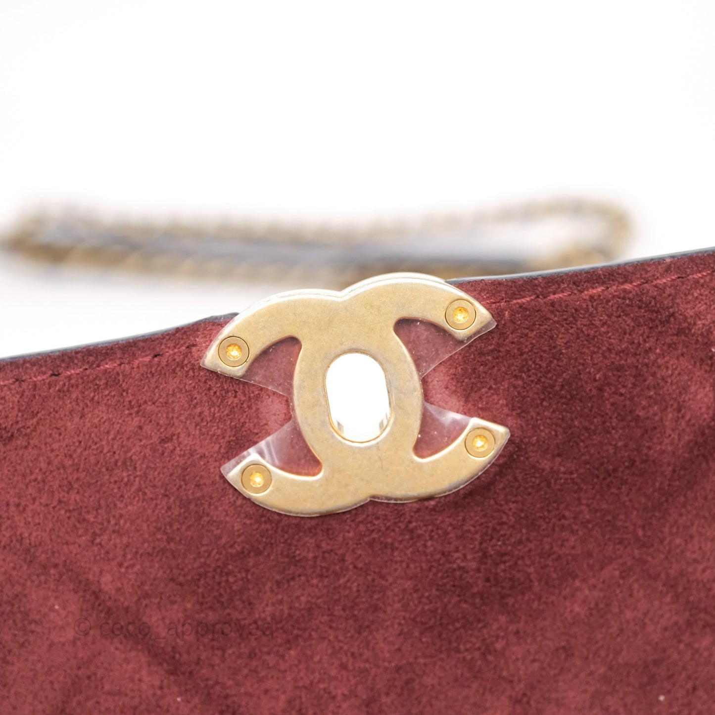 Chanel Quilted Flap Bag with Coin Purse Black Calfksin Aged Gold Hardware