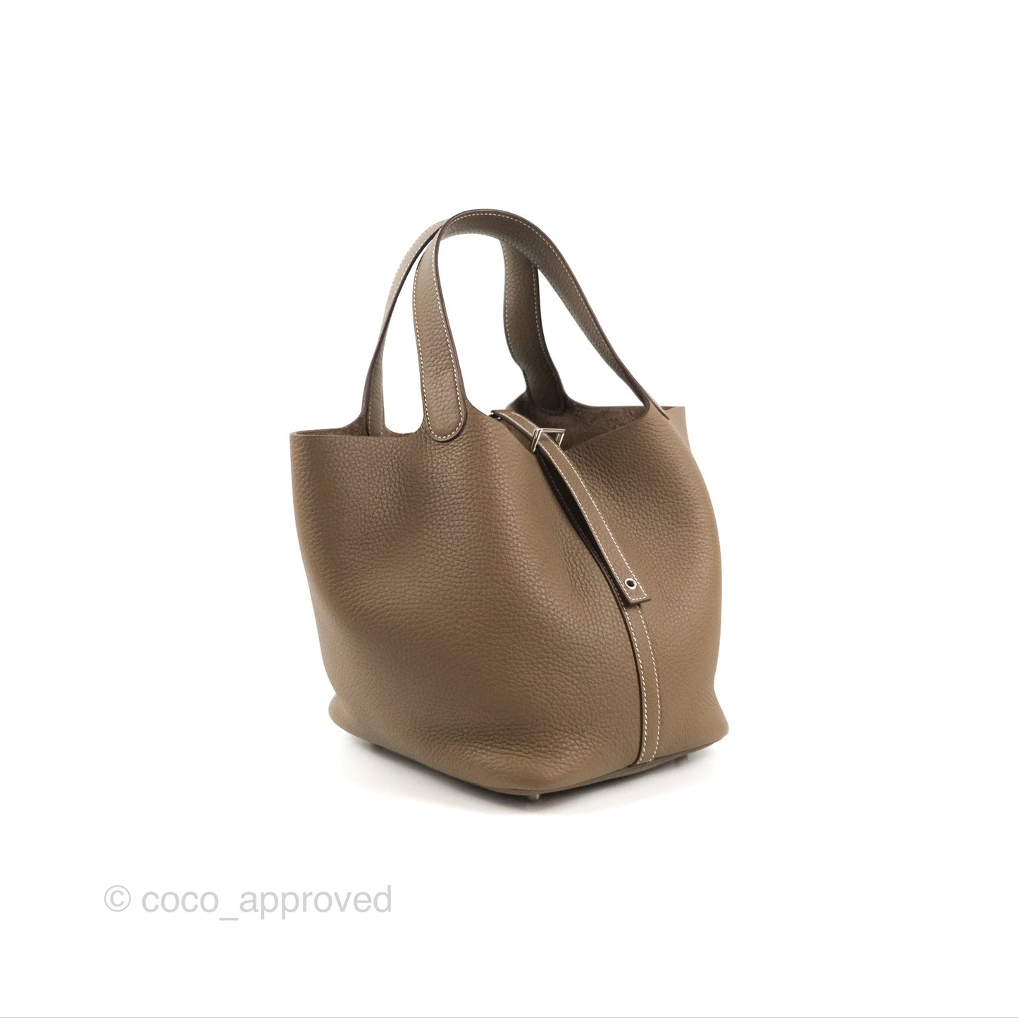 Hermès Picotin 22 Etoupe Clemence Palladium Hardware