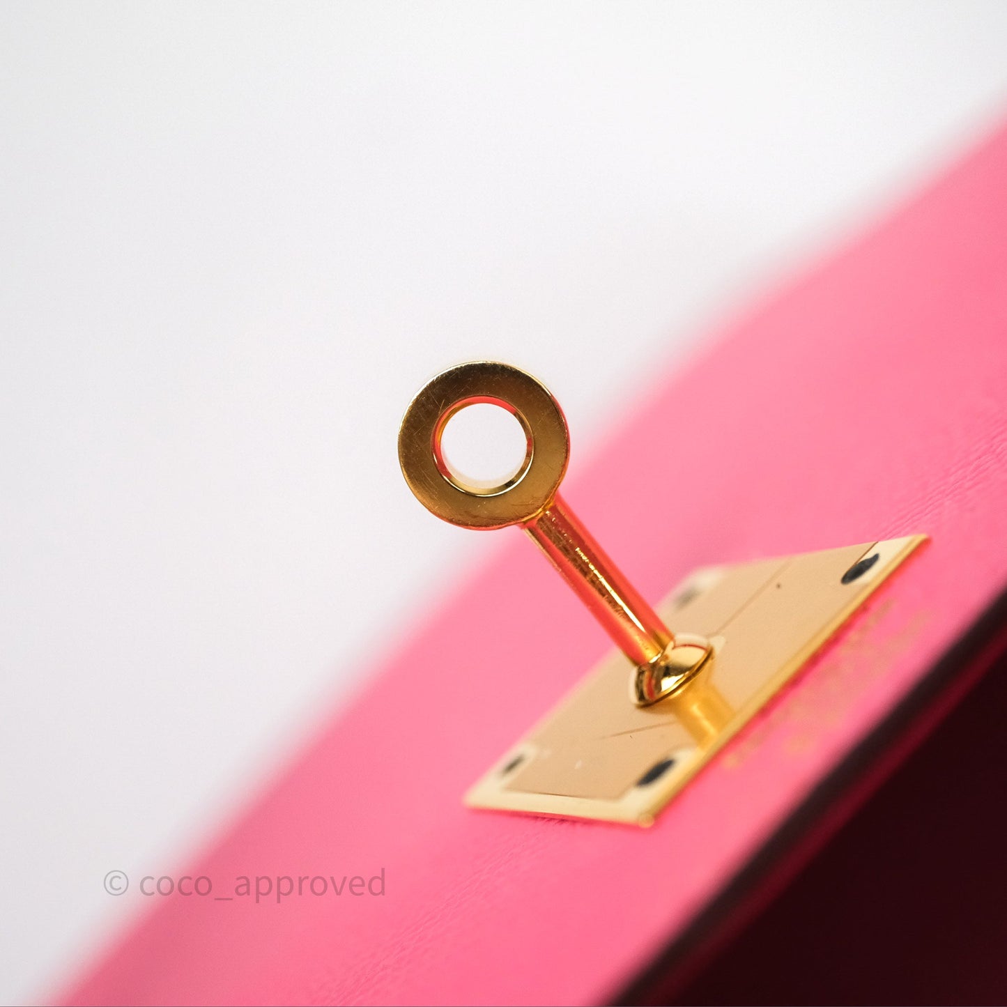 Hermès Kelly 28 Sellier Rose Lipstick U5 Epsom Gold Hardware