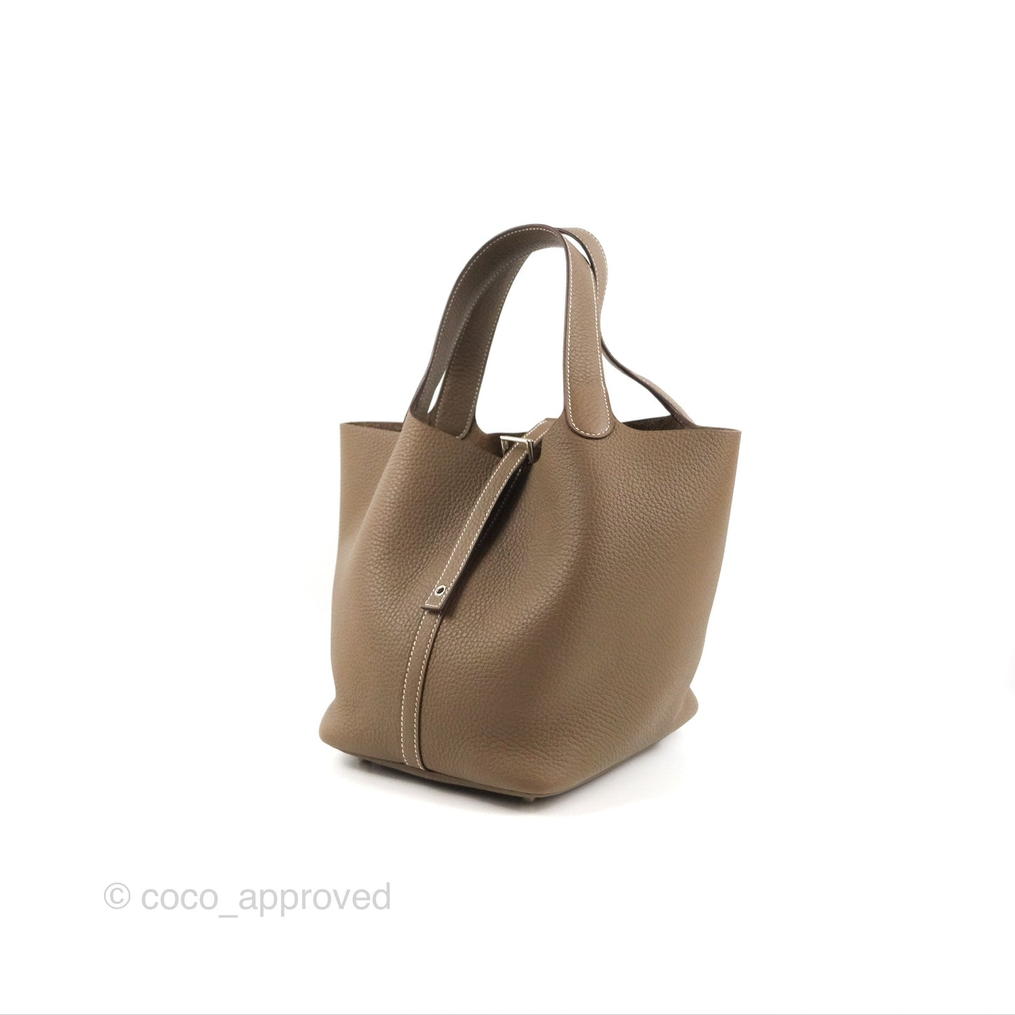 Hermès Picotin 22 Etoupe Clemence Palladium Hardware