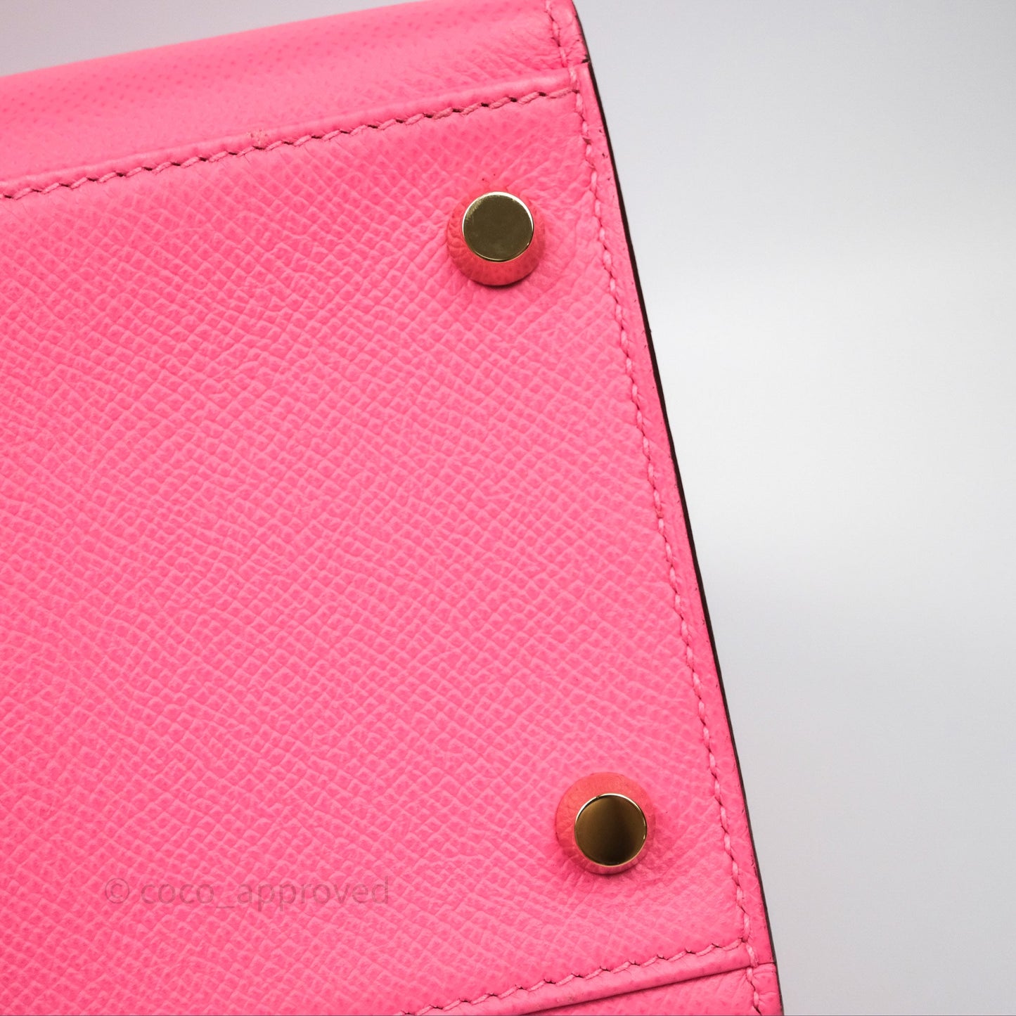 Hermès Kelly 28 Sellier Rose Lipstick U5 Epsom Gold Hardware