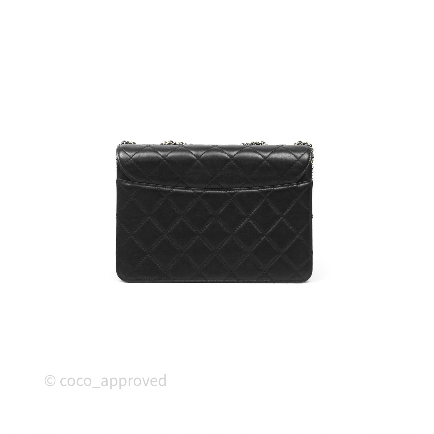 Chanel Beauty Lock Flap Bag Black Calfskin Gold Hardware