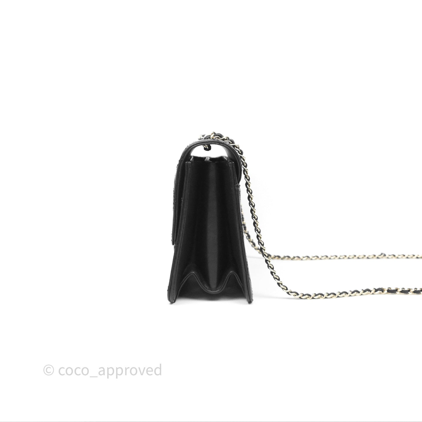 Chanel Beauty Lock Flap Bag Black Calfskin Gold Hardware