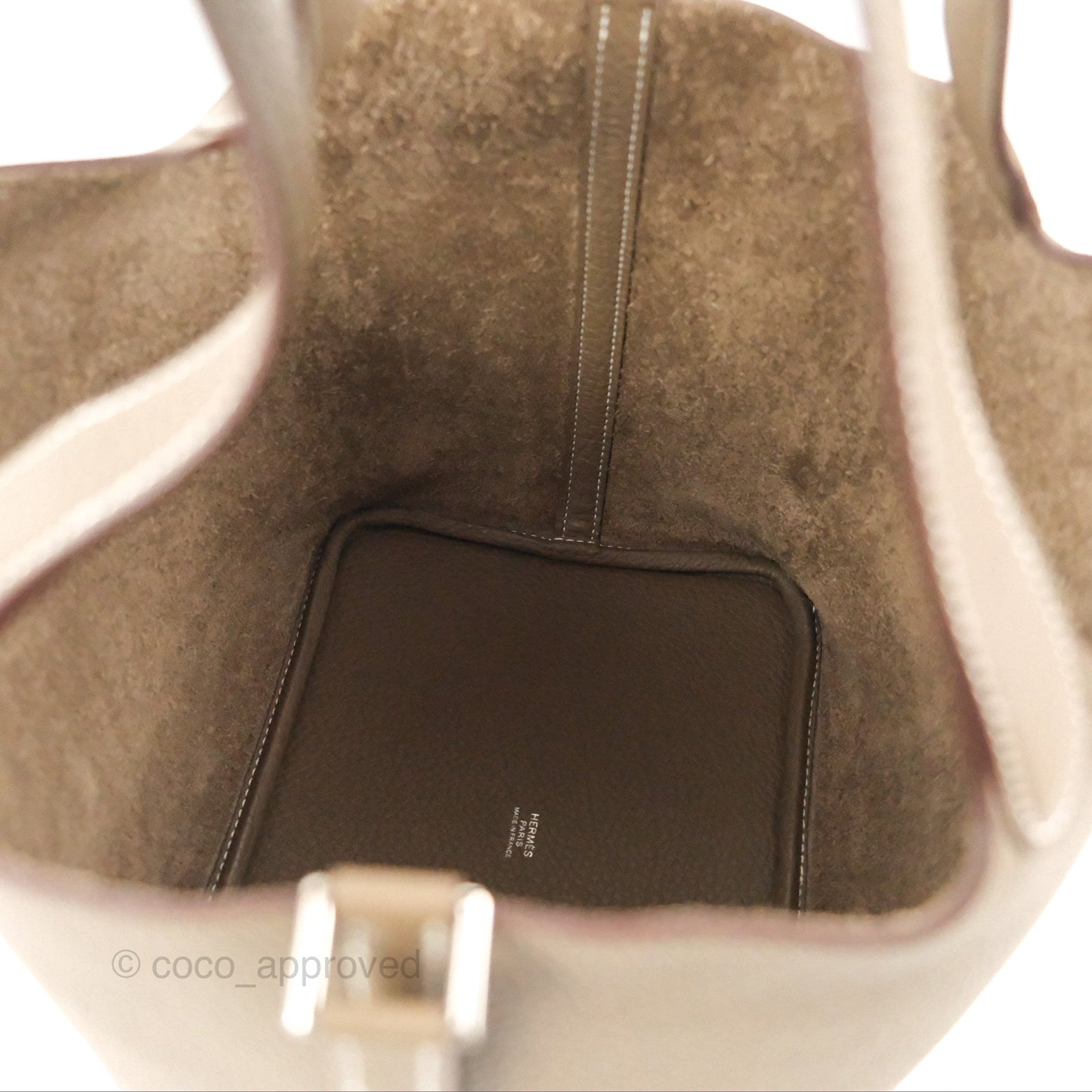 Hermès Picotin 22 Etoupe Clemence Palladium Hardware