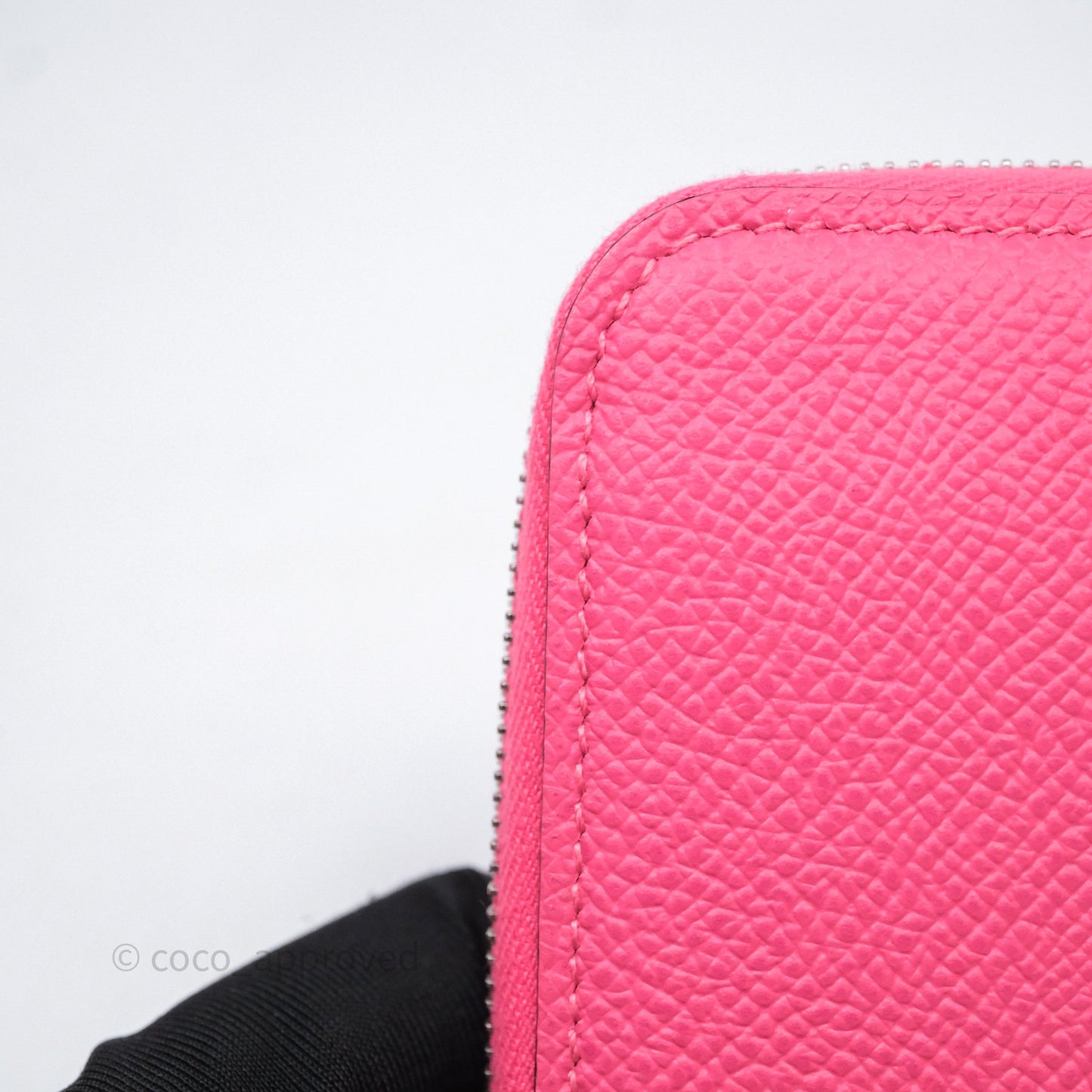 Hermès Silk In Compact Wallet Rose Azalee 8W Epsom