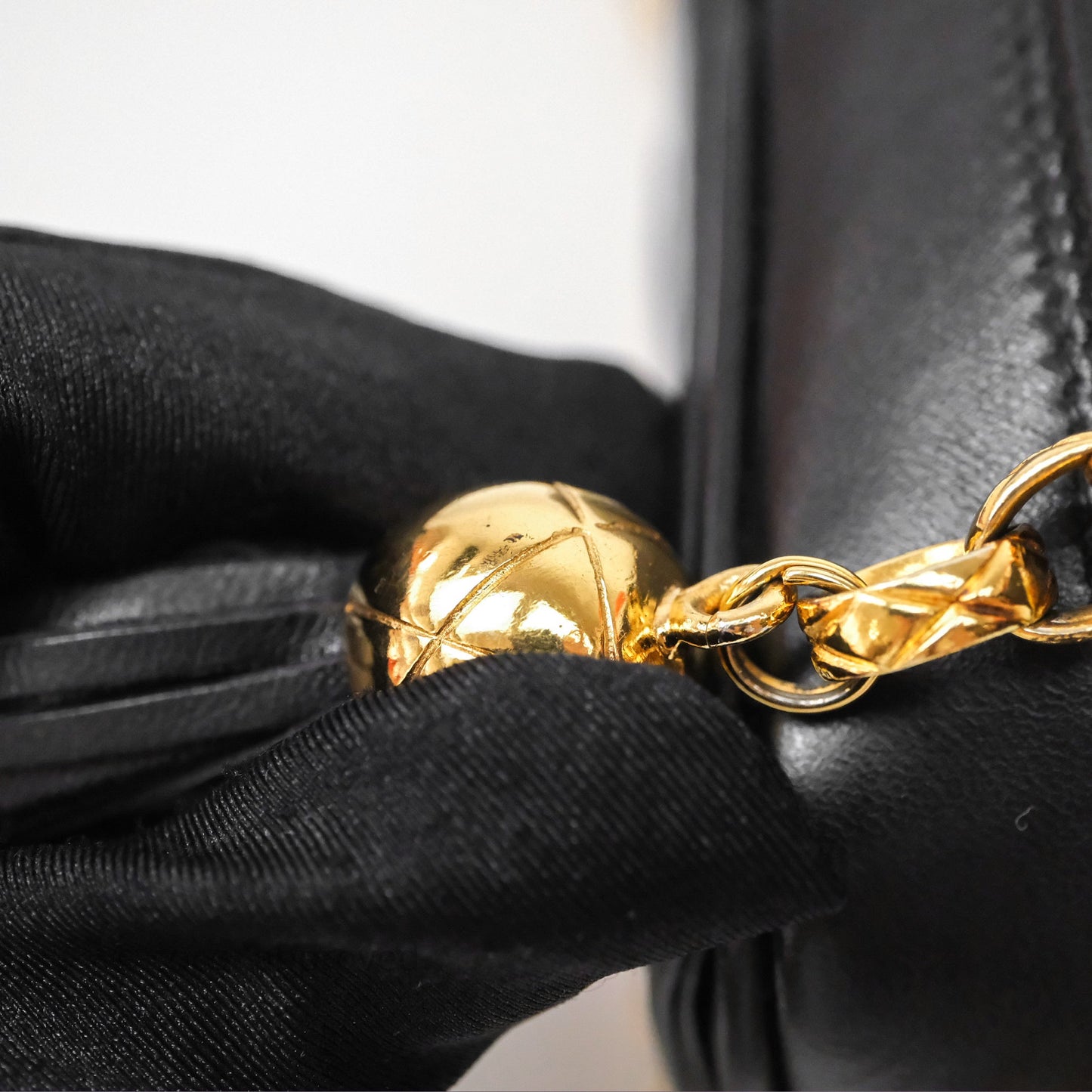 Chanel Vintage CC Camera Bag Black Lambskin 24K Gold Hardware