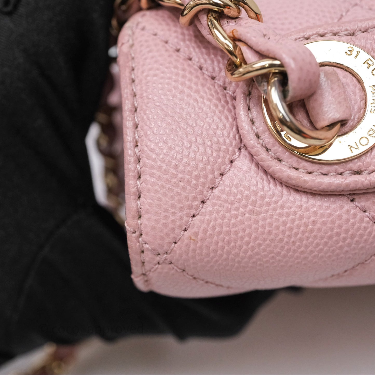 Chanel Quilted Medium Business Affinity Flap Pink Caviar Gold Hardware