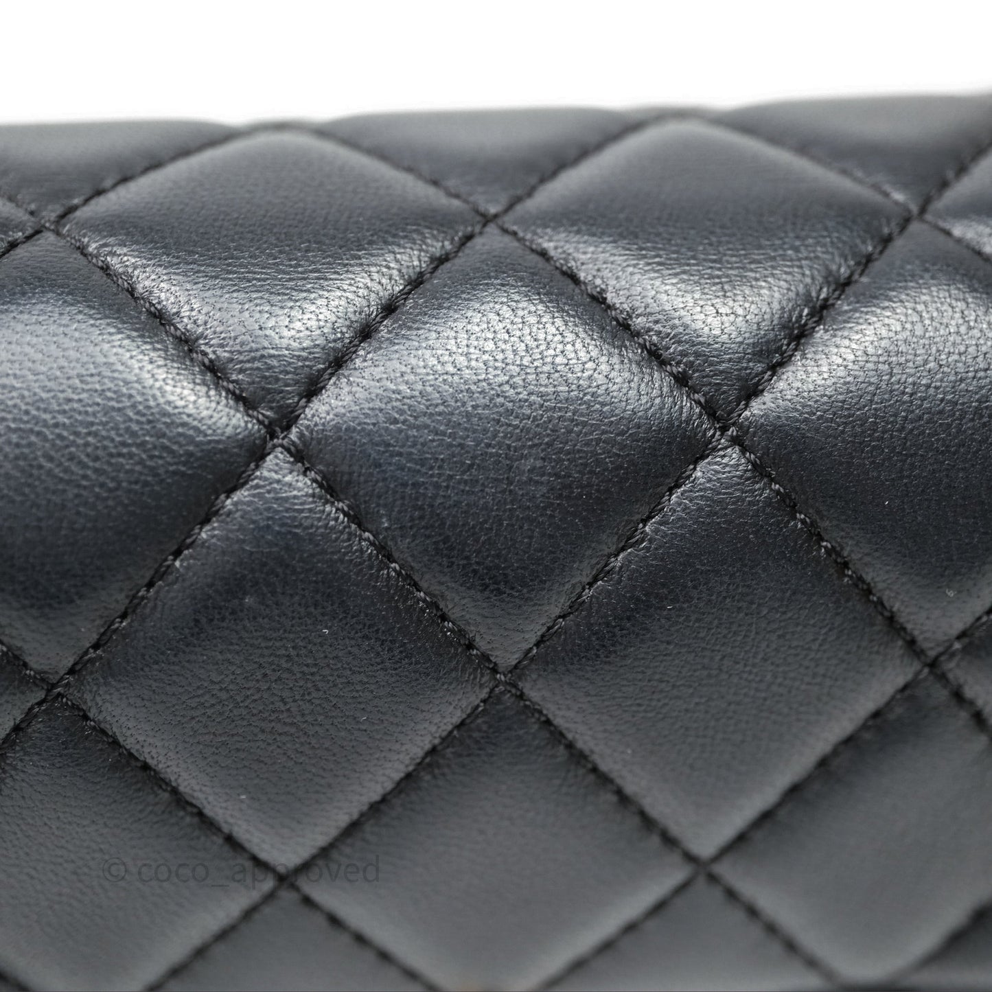 Chanel Mini Rectangular Pearl Crush Quilted Black Lambskin Aged Gold Hardware