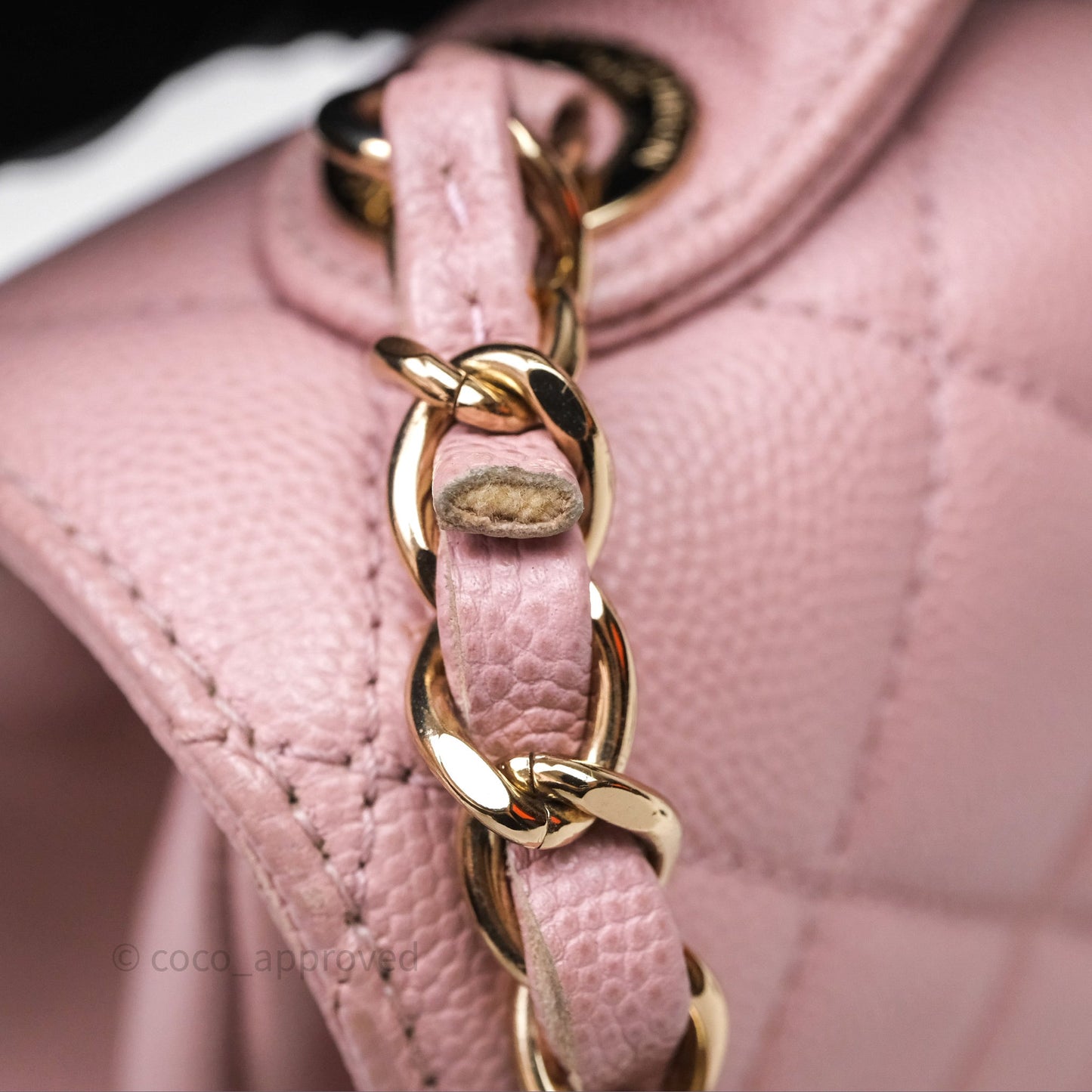 Chanel Quilted Medium Business Affinity Flap Pink Caviar Gold Hardware