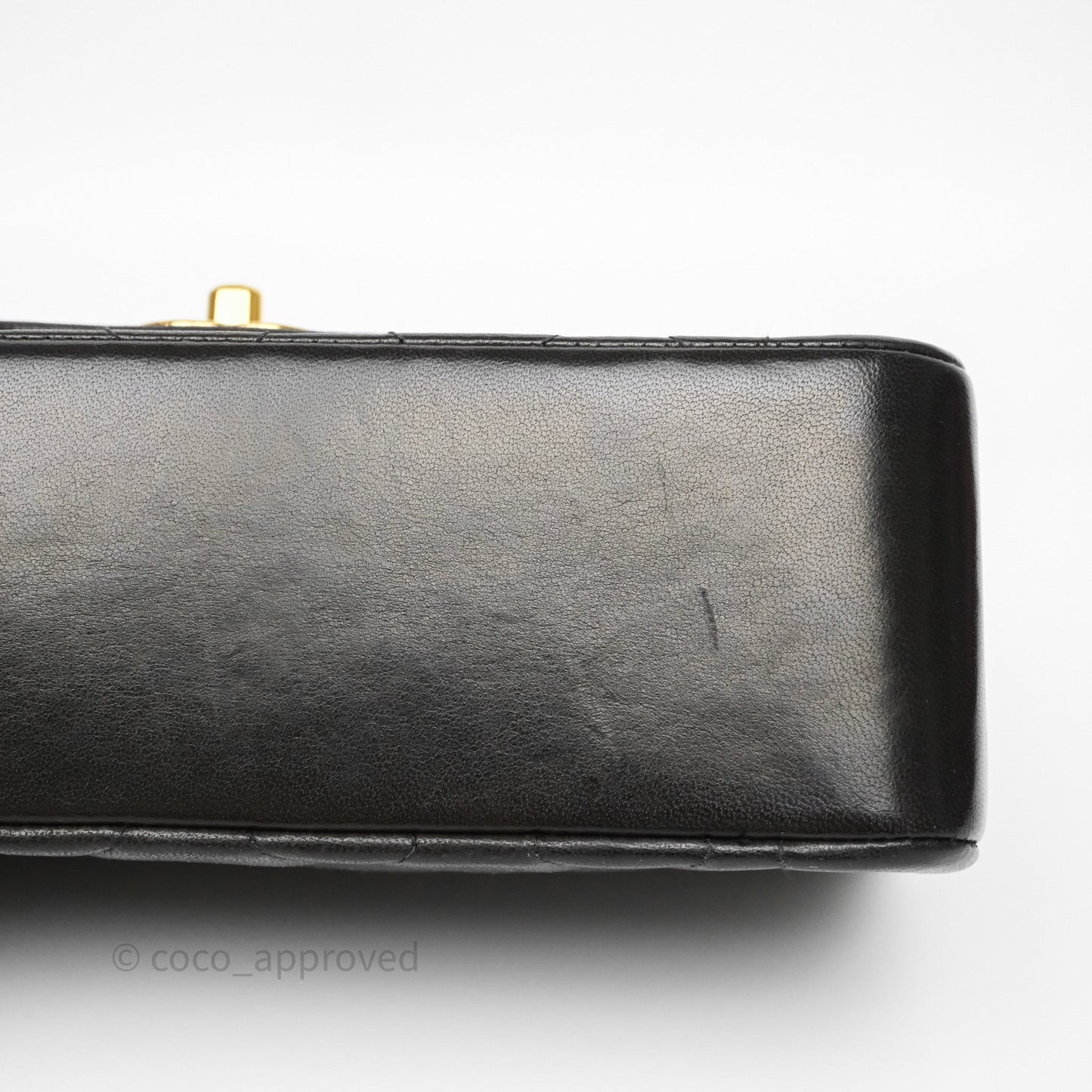 Chanel Small Vintage Quilted Classic Diana Flap Bag Black Lambskin 24K Gold Hardware