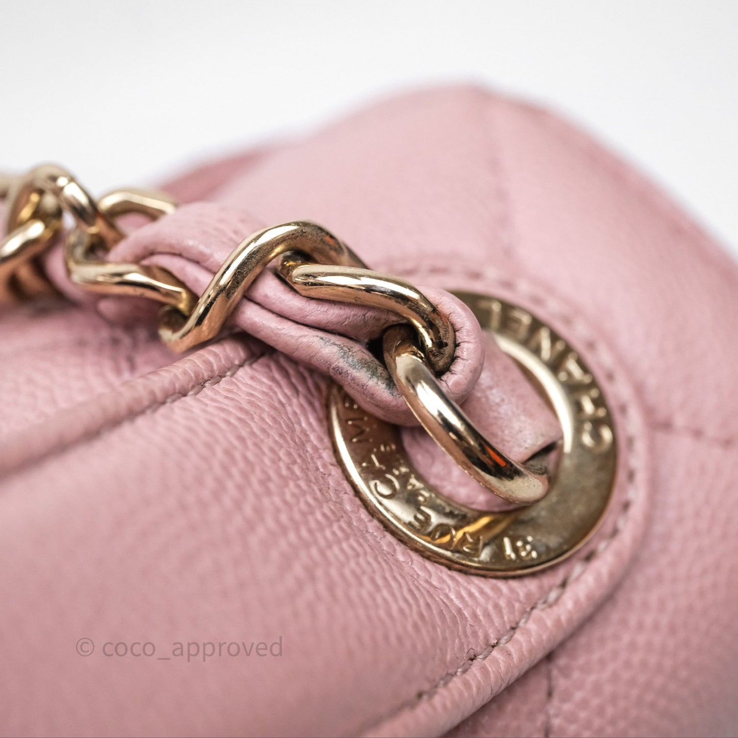 Chanel Quilted Medium Business Affinity Flap Pink Caviar Gold Hardware