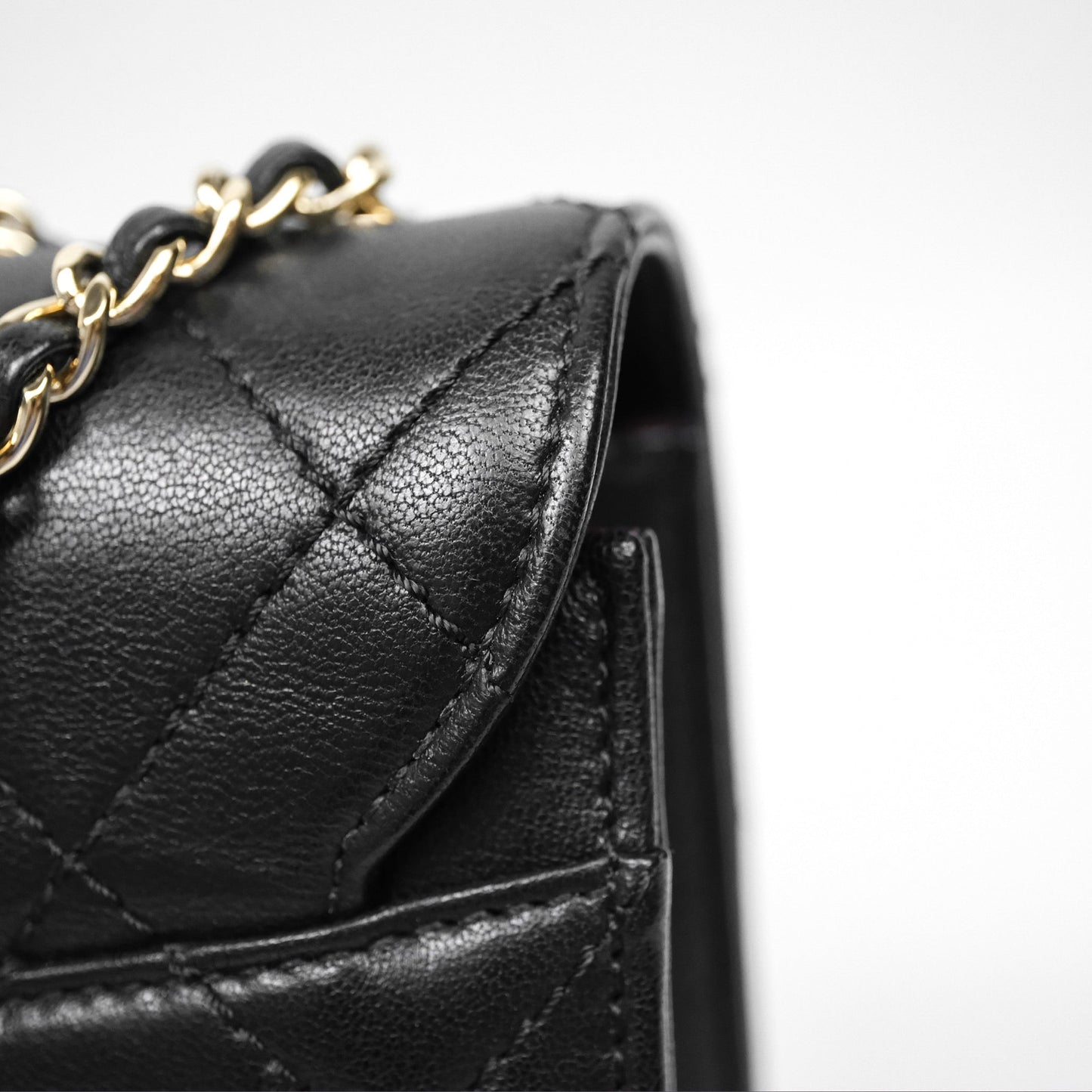 Chanel Beauty Lock Flap Bag Black Calfskin Gold Hardware