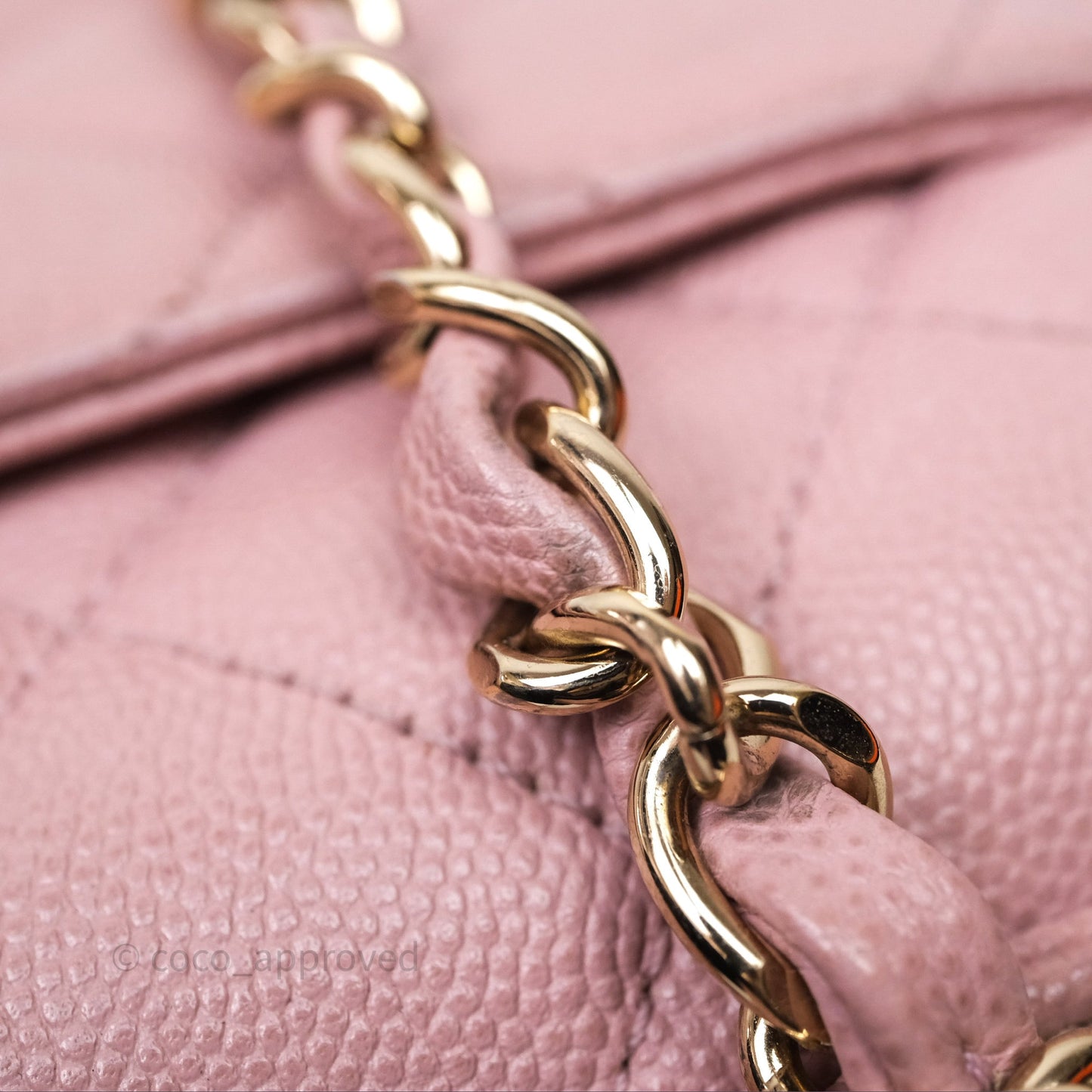Chanel Quilted Medium Business Affinity Flap Pink Caviar Gold Hardware
