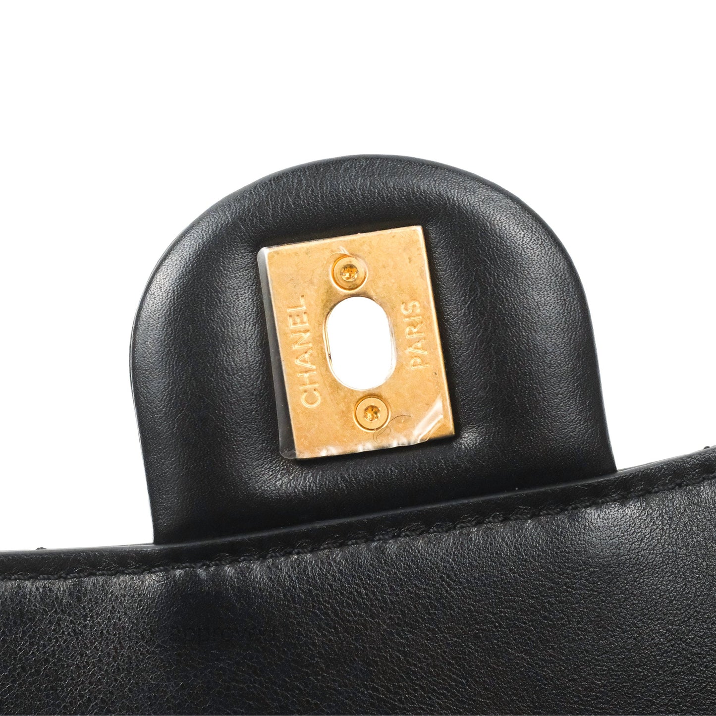 Chanel Small Round Messenger Bag Black Calfskin Aged Gold Hardware