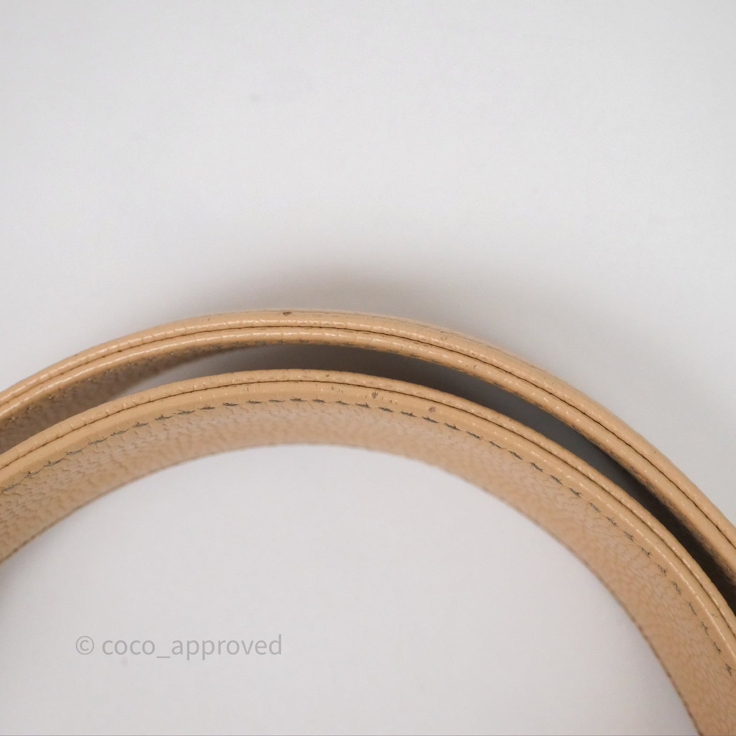Chanel Vertical GST Beige Caviar Gold Hardware