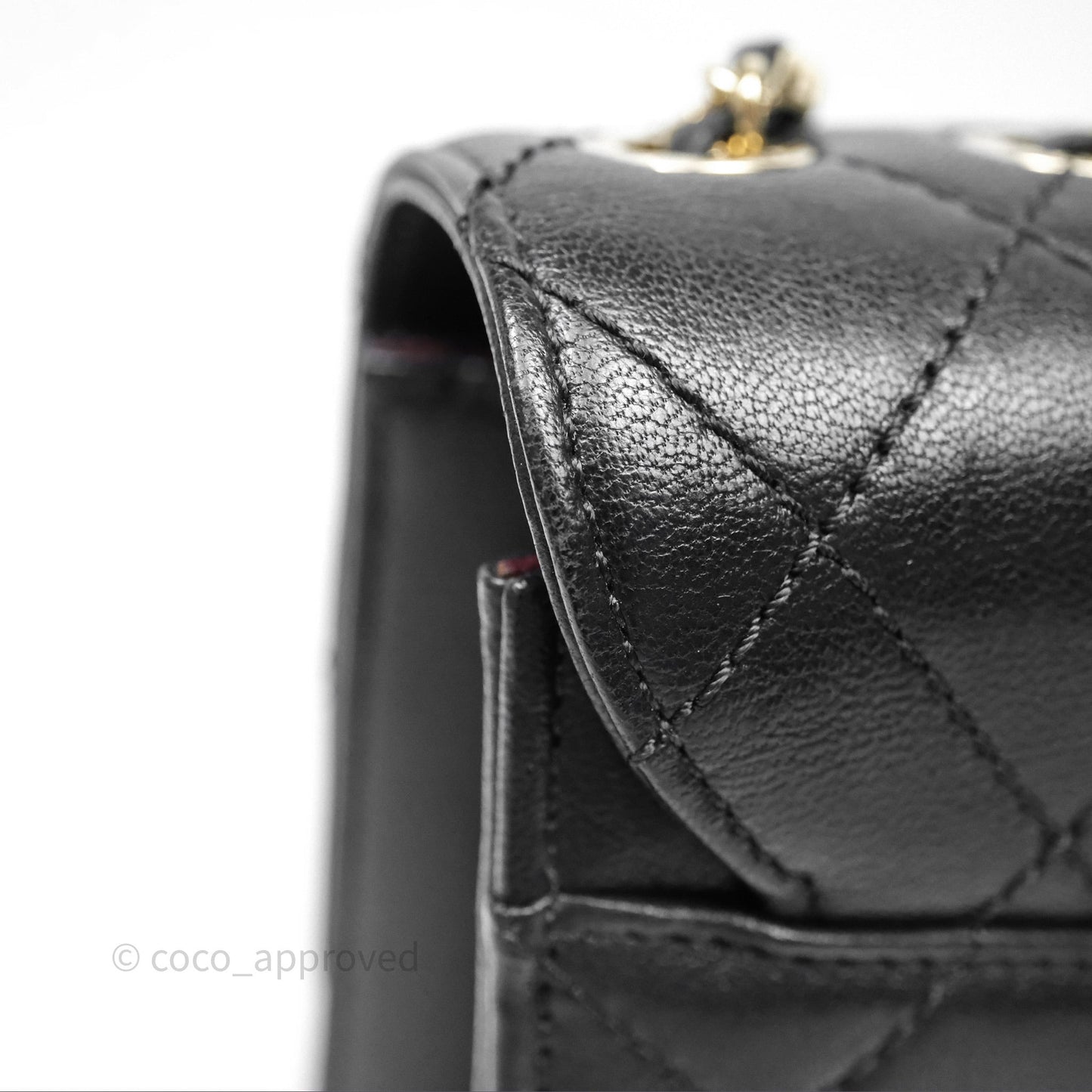 Chanel Beauty Lock Flap Bag Black Calfskin Gold Hardware