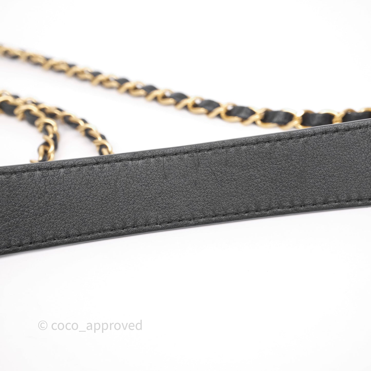 Chanel Quilted Flap Bag with Coin Purse Black Calfksin Aged Gold Hardware