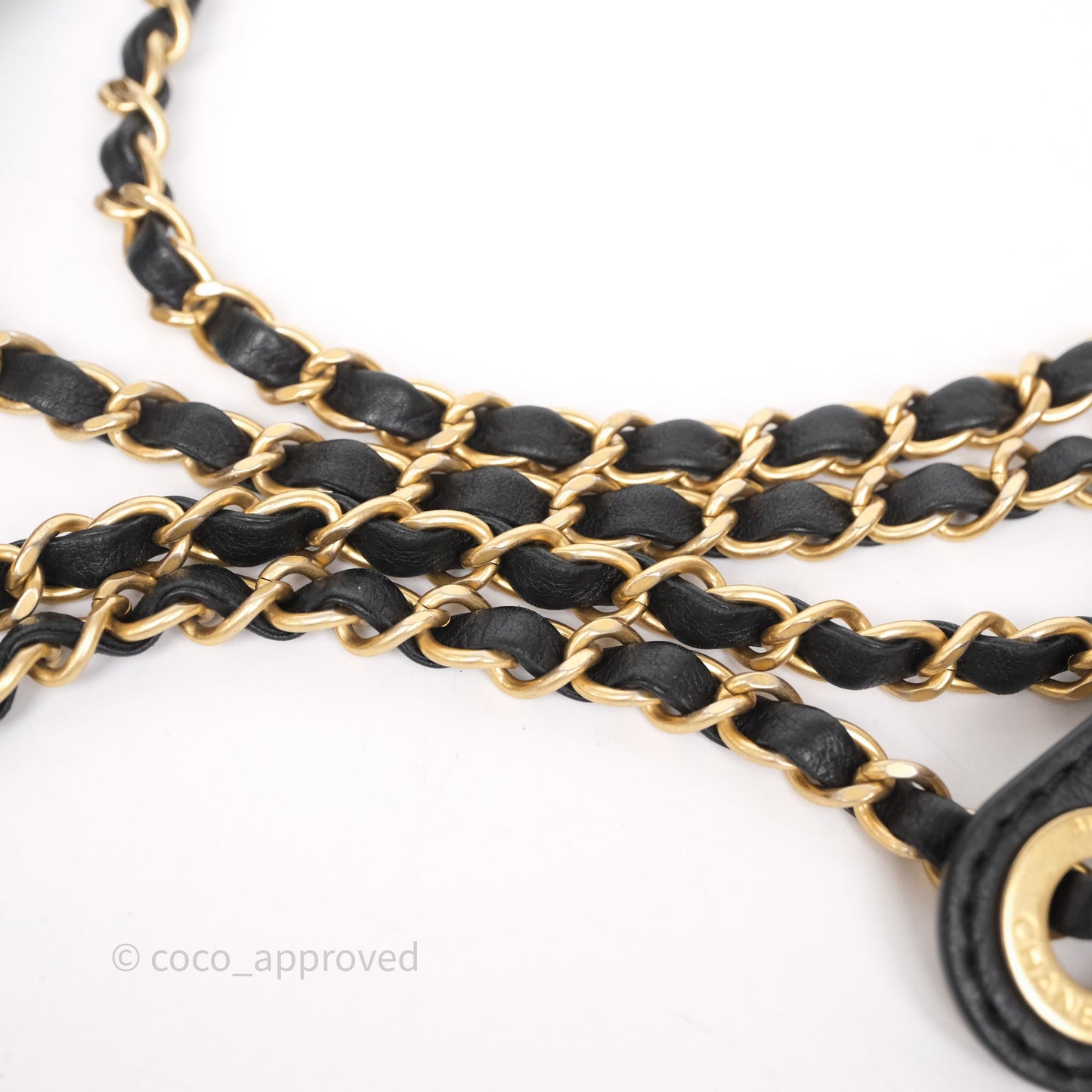 Chanel Quilted Flap Bag with Coin Purse Black Calfksin Aged Gold Hardware