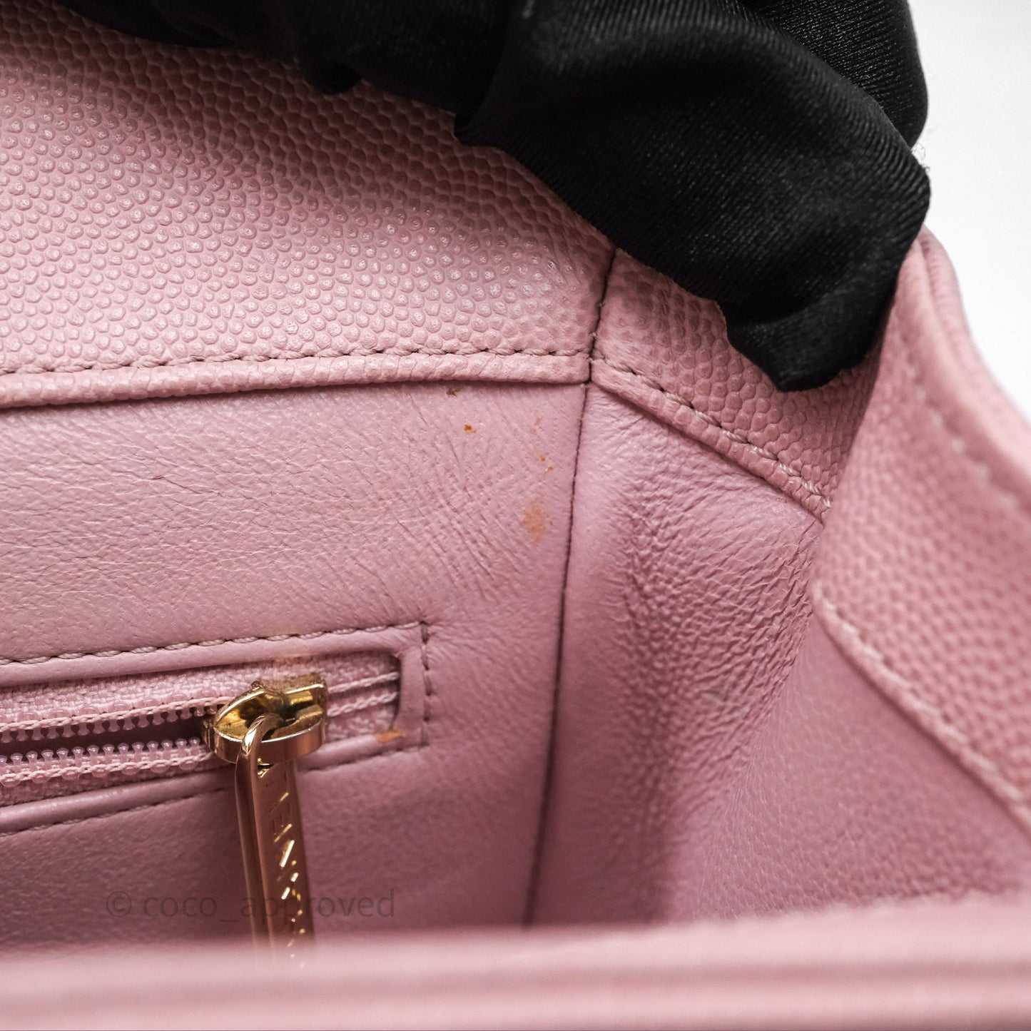 Chanel Quilted Medium Business Affinity Flap Pink Caviar Gold Hardware