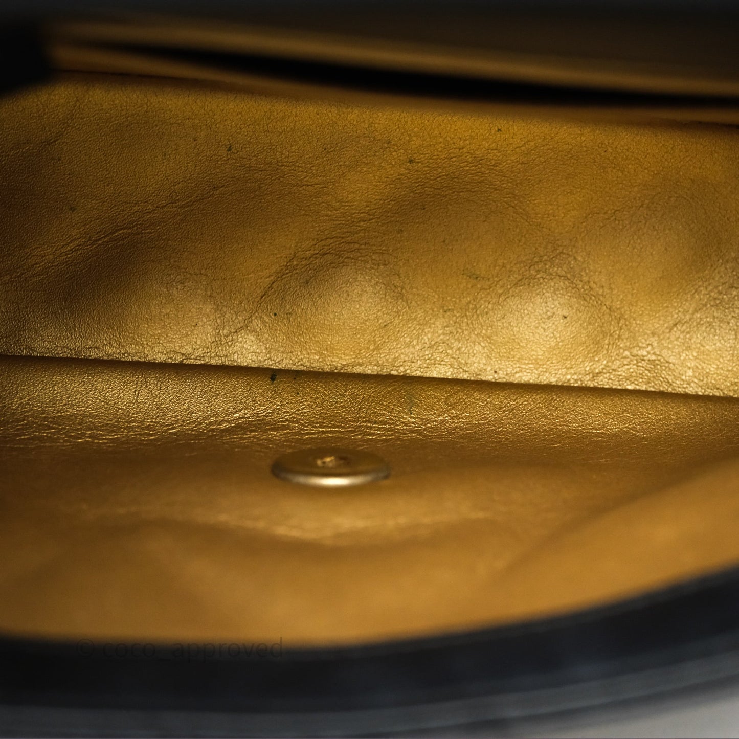 Chanel Mini Rectangular Pearl Crush Quilted Black Lambskin Aged Gold Hardware