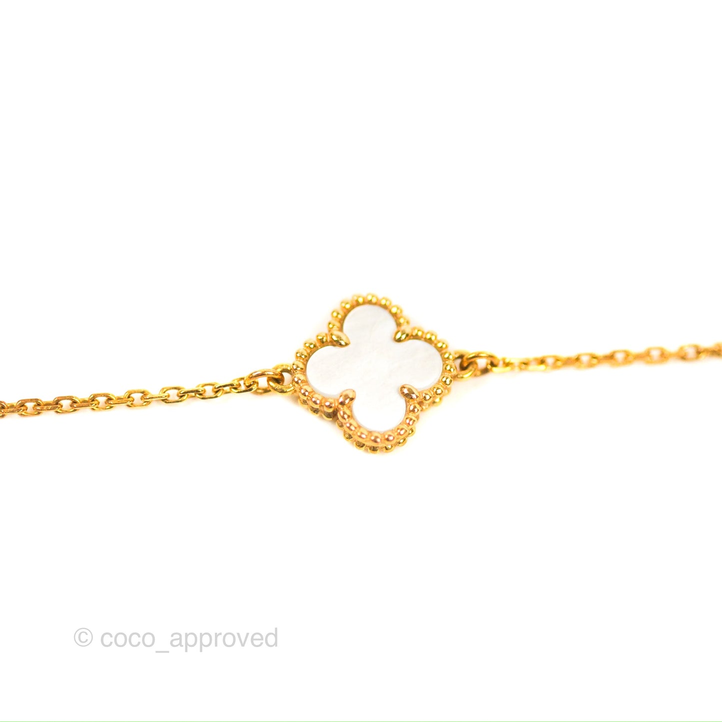 Van Cleef & Arpels Sweet Alhambra Bracelet Yellow Gold & Mother-of-pearl