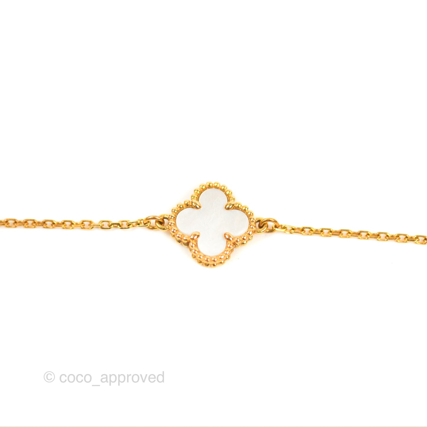 Van Cleef & Arpels Sweet Alhambra Bracelet Yellow Gold & Mother-of-pearl