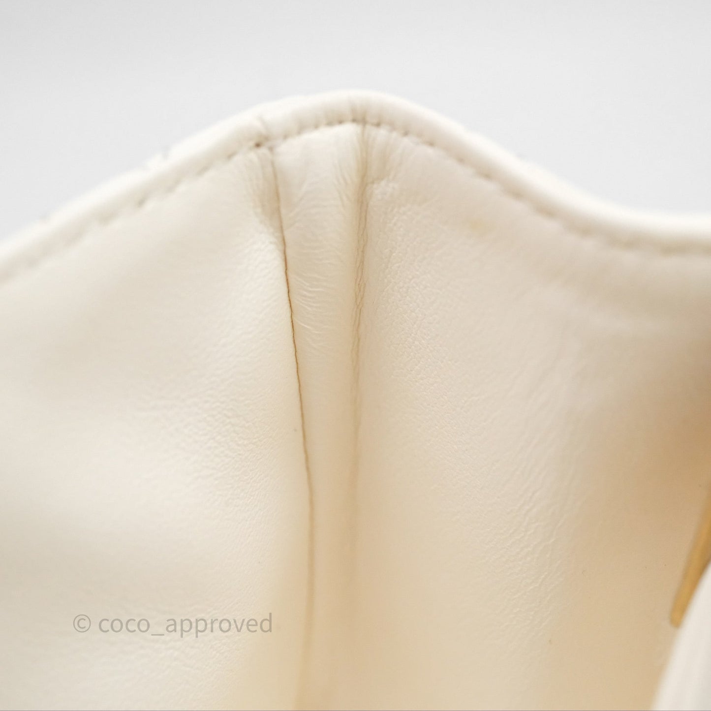 Chanel Mini Reissue 224 Ivory White Aged Calfskin Aged Gold Hardware
