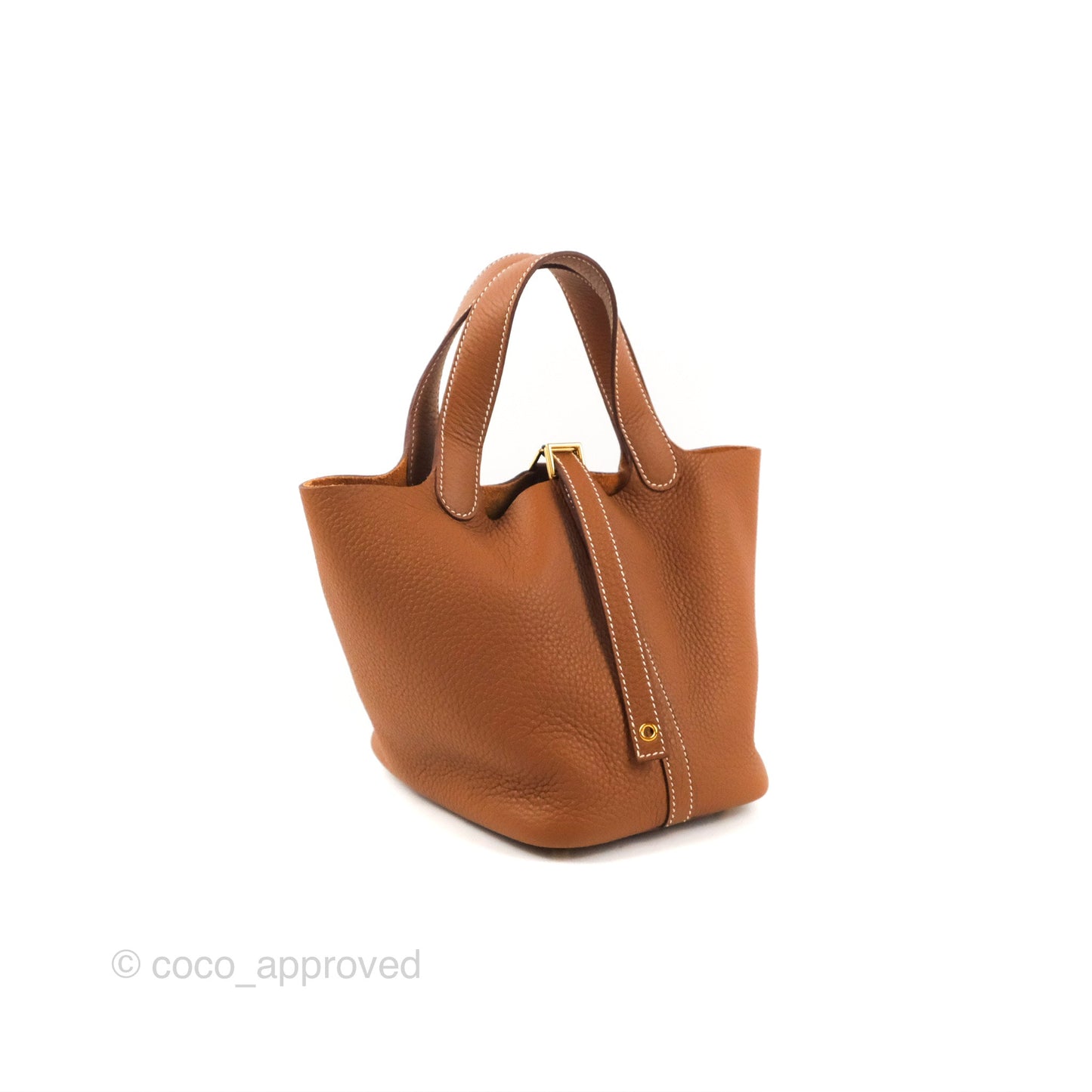 Hermès Picotin 18 Gold Clemence Gold Hardware