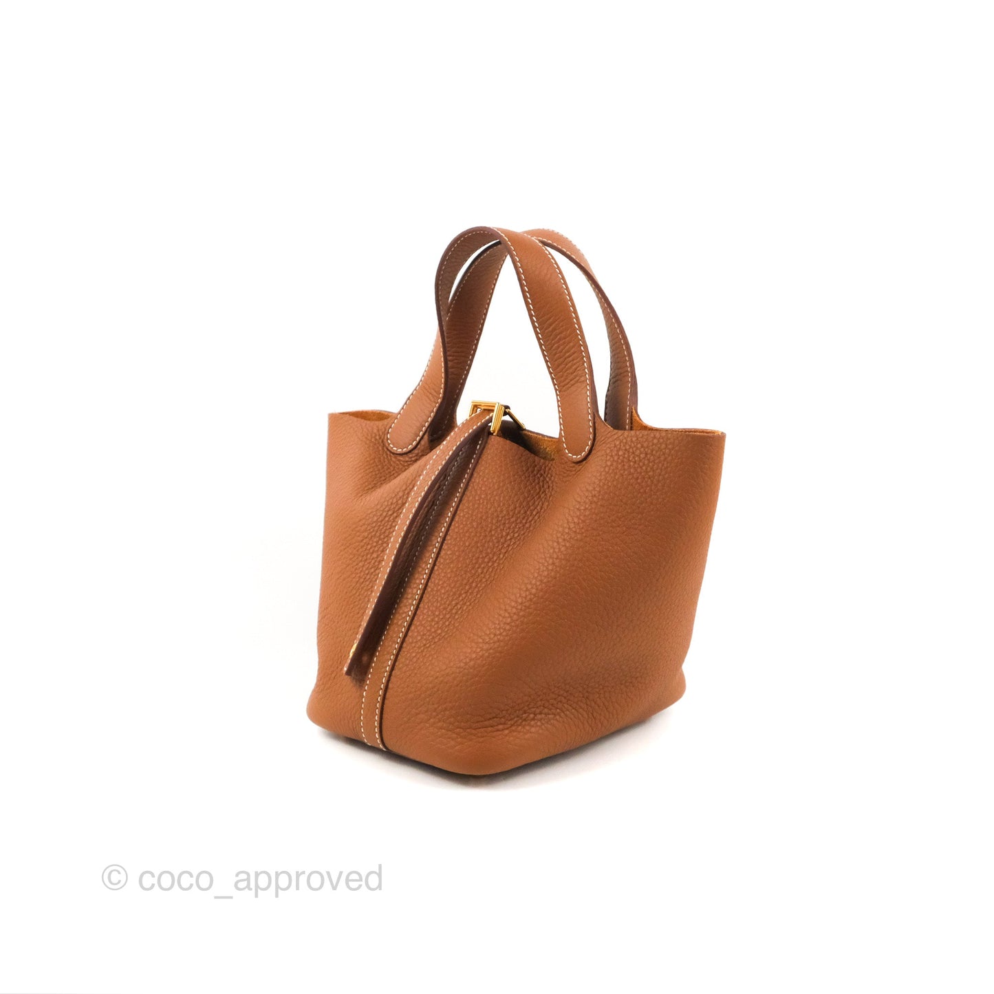 Hermès Picotin 18 Gold Clemence Gold Hardware