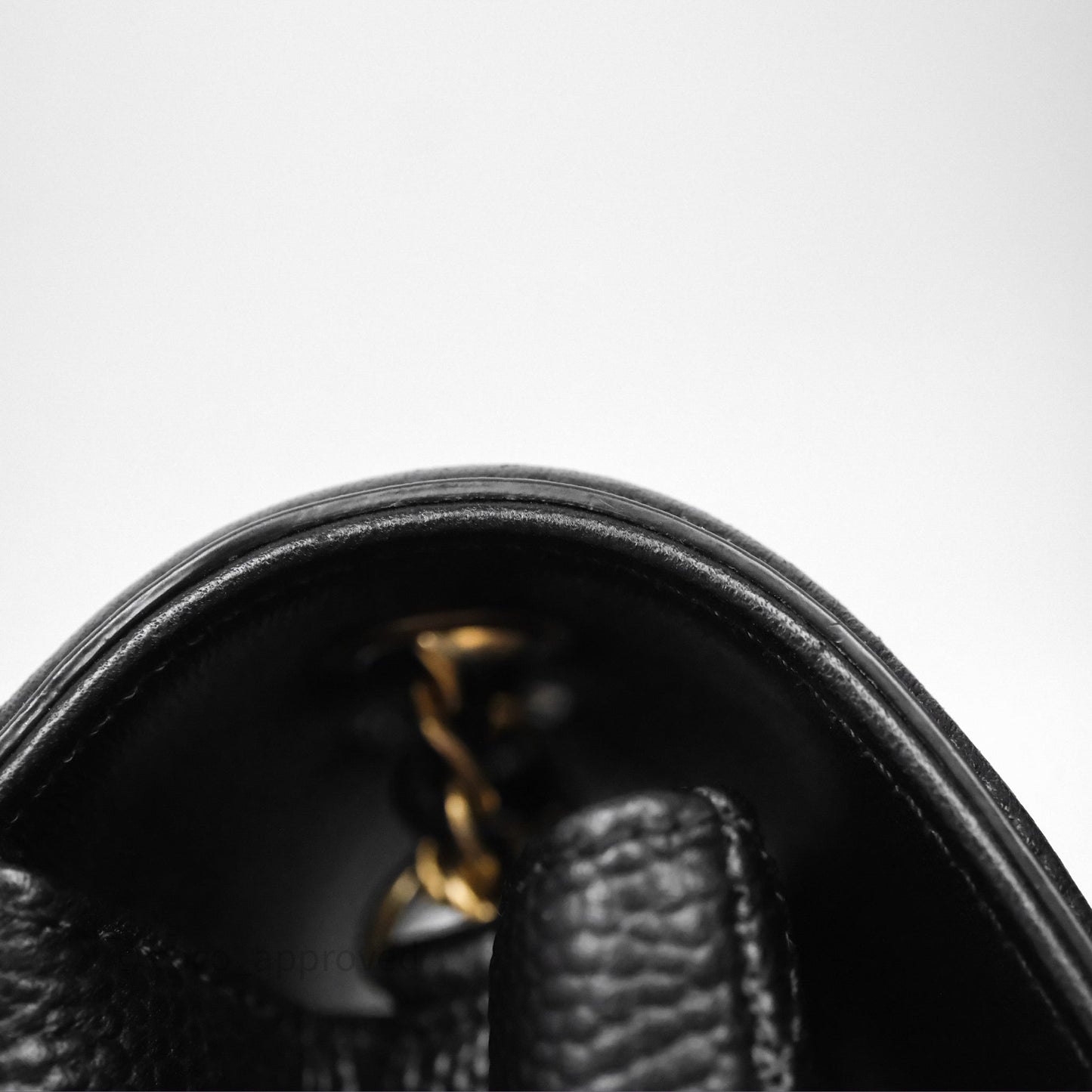 Chanel Small CC Filigree Flap Quilted Black Caviar Aged Gold Hardware