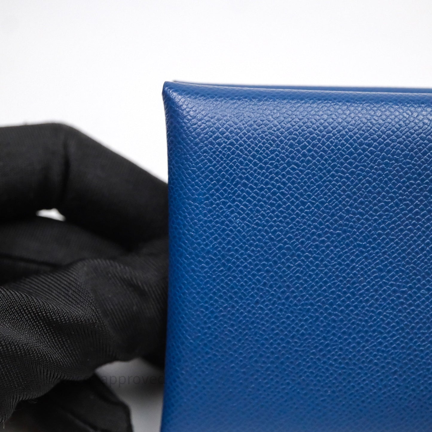 Hermès Calvi Card Holder Deep Blue Epsom