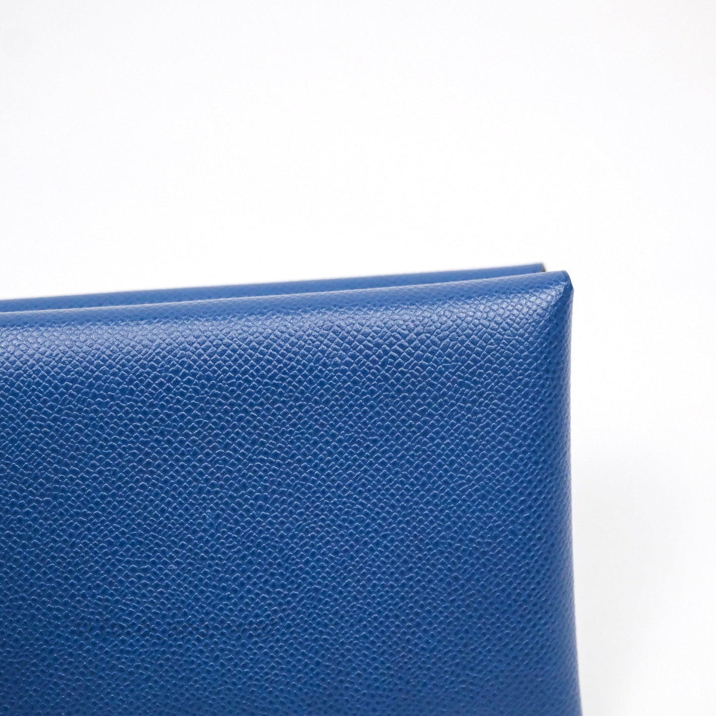 Hermès Calvi Card Holder Deep Blue Epsom
