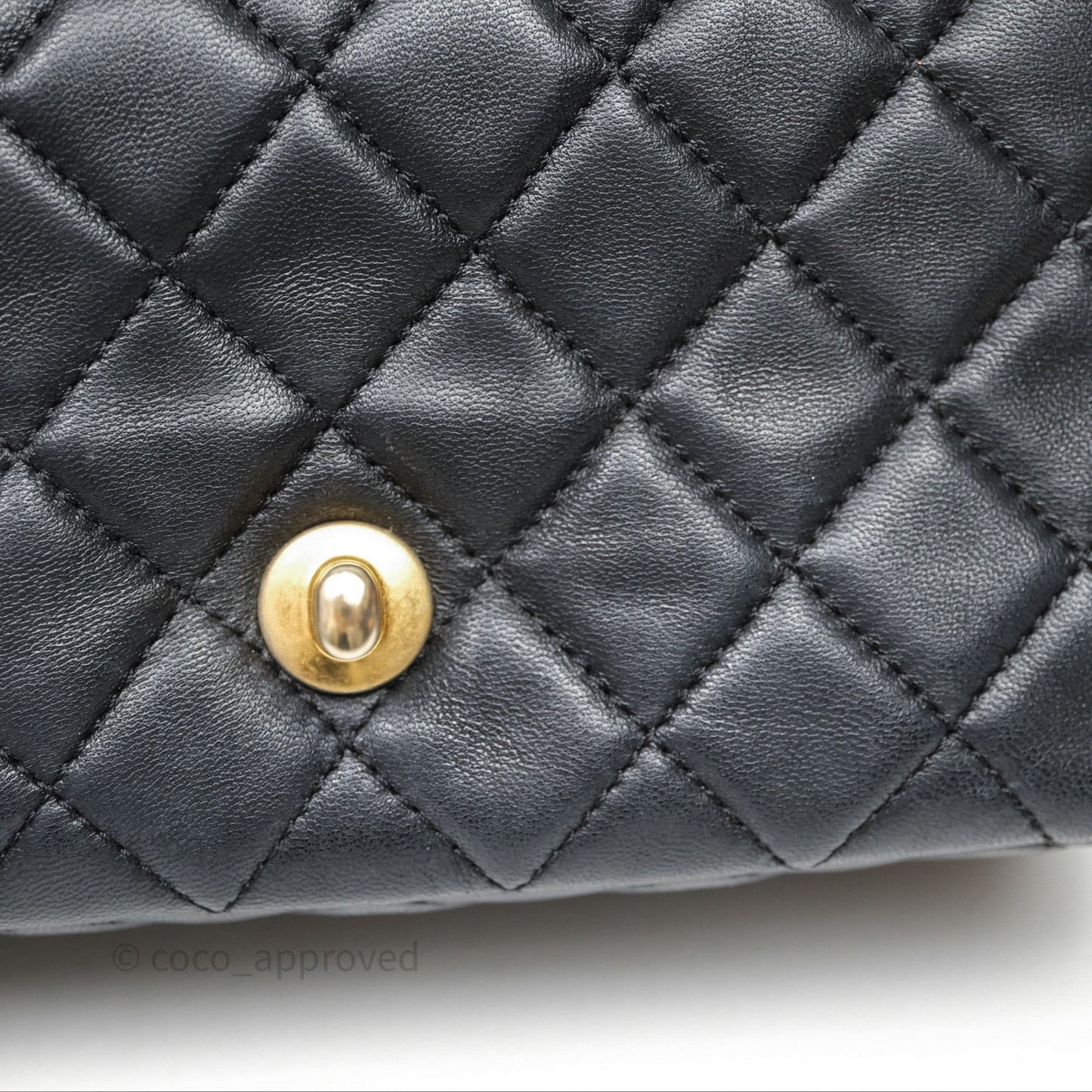 Chanel Mini Rectangular Pearl Crush Quilted Black Lambskin Aged Gold Hardware