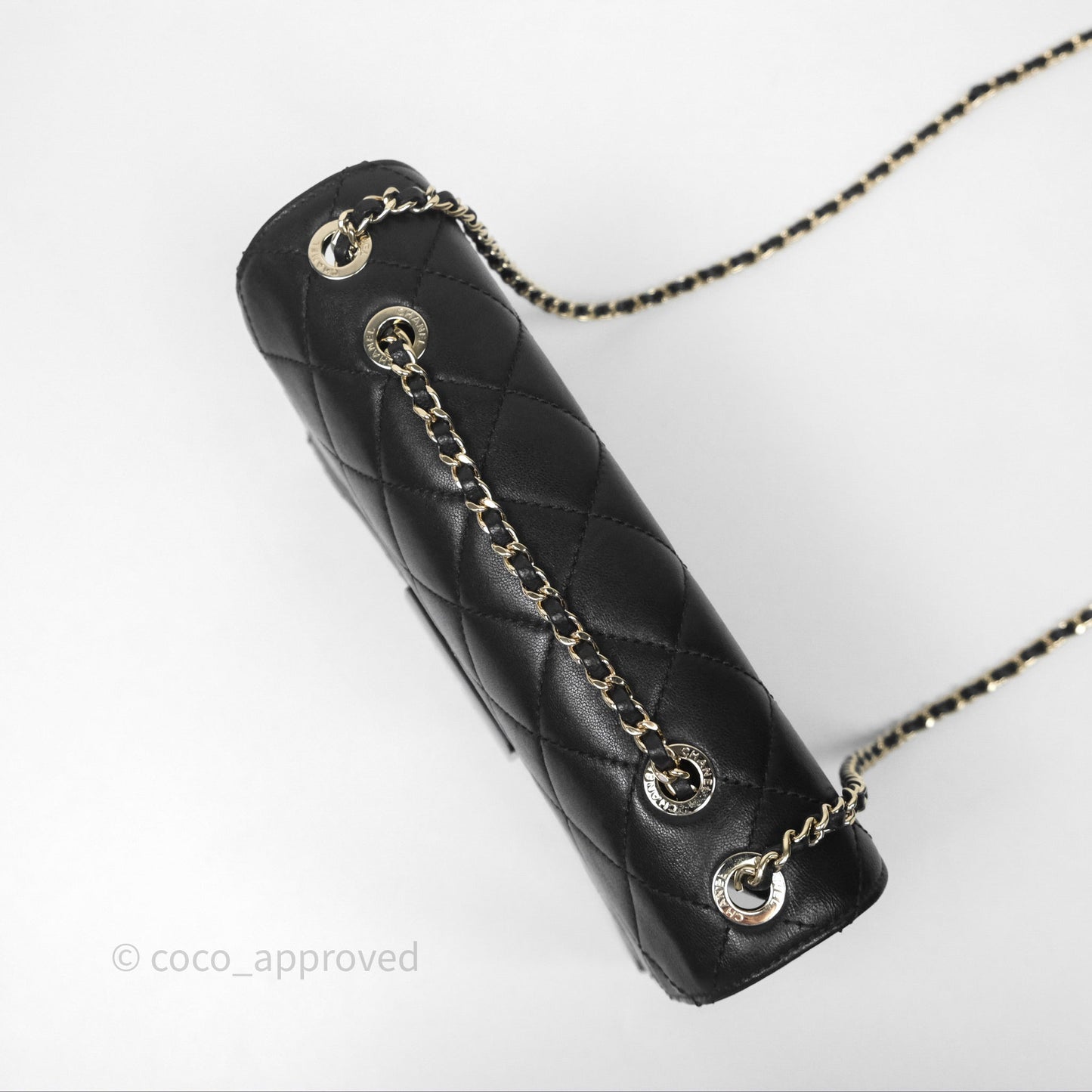Chanel Beauty Lock Flap Bag Black Calfskin Gold Hardware