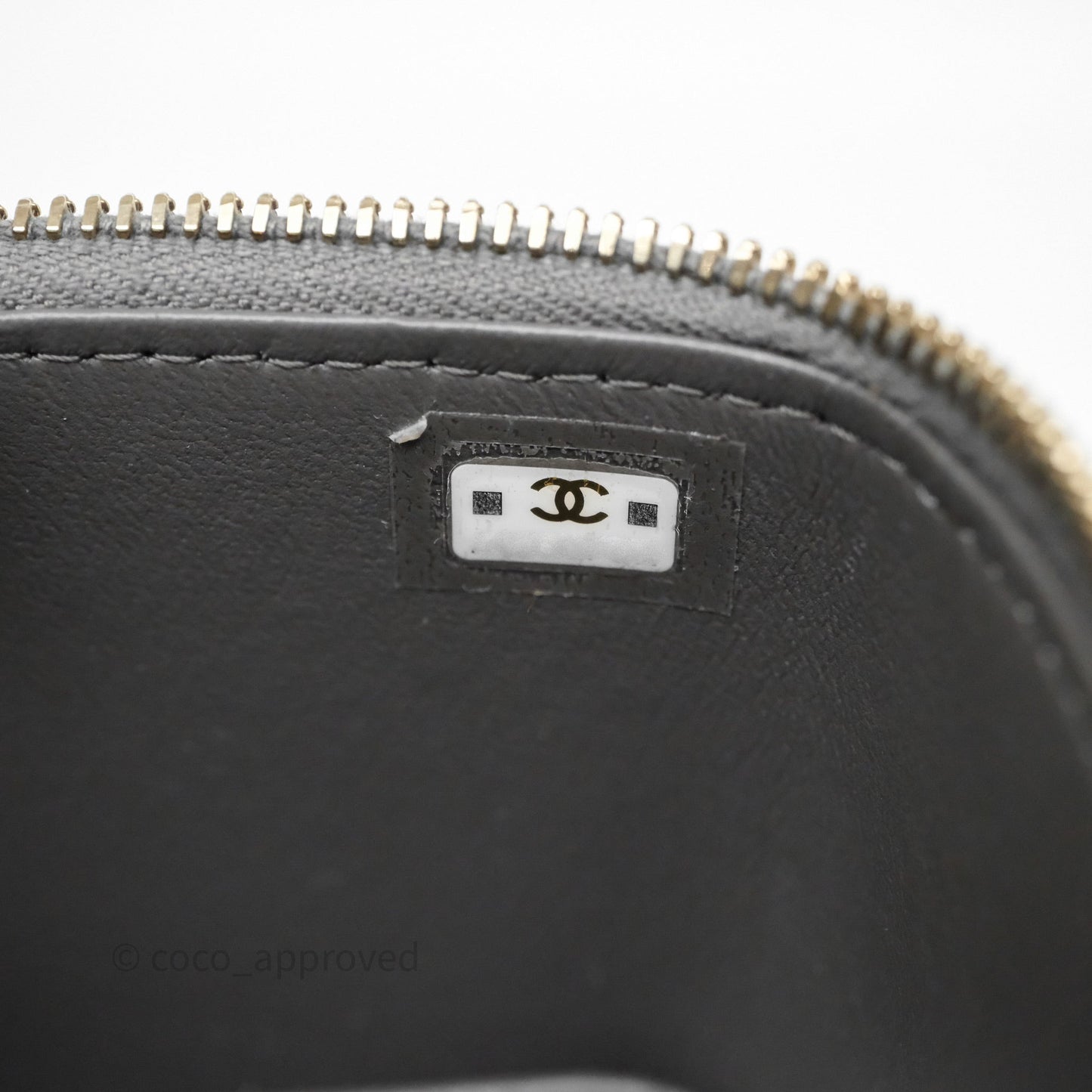Chanel Mini Top Handle Vanity With Chain Grey Lambskin Gold Hardware
