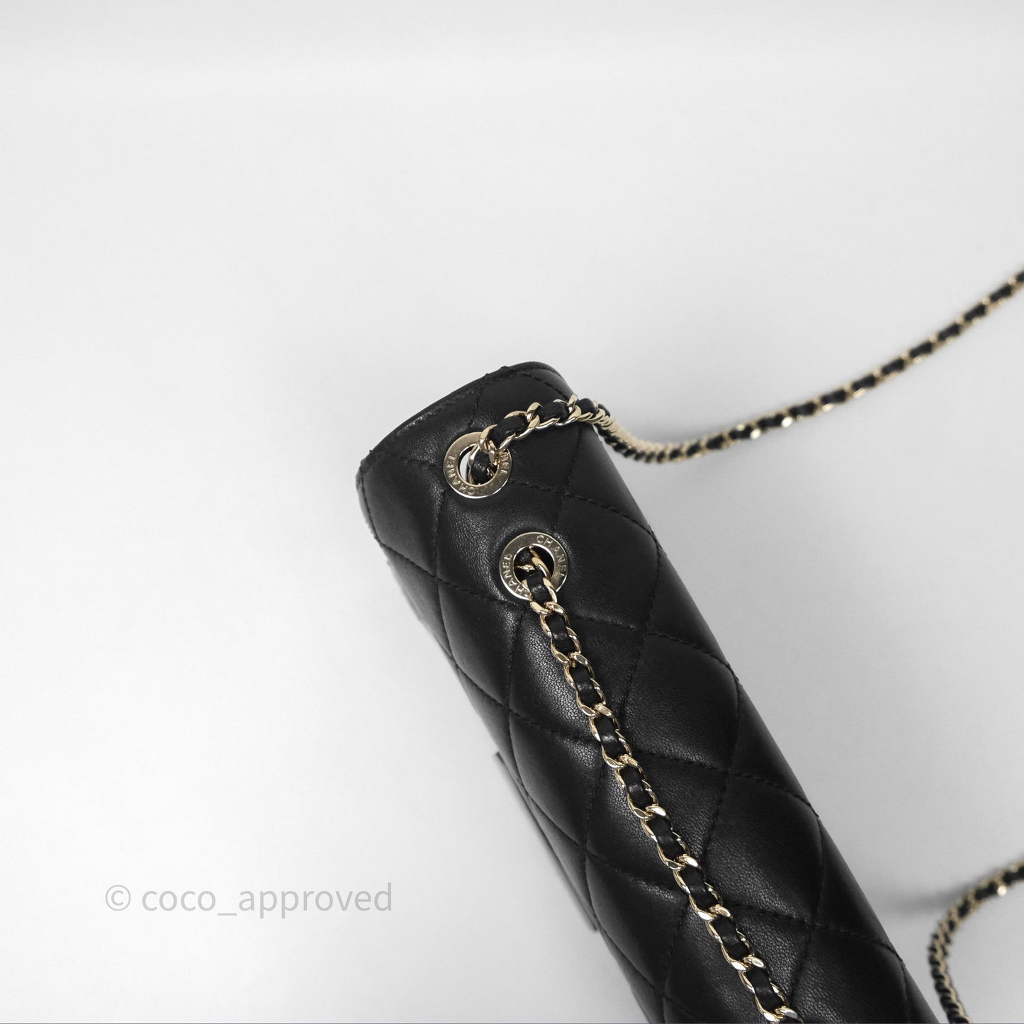 Chanel Beauty Lock Flap Bag Black Calfskin Gold Hardware