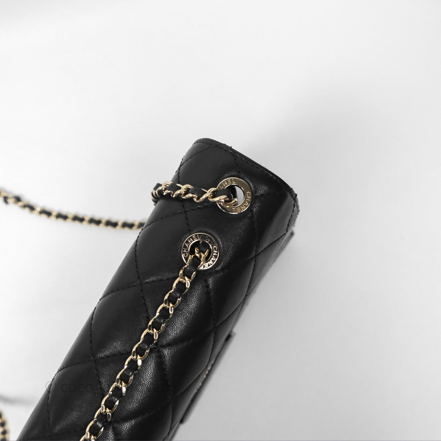 Chanel Beauty Lock Flap Bag Black Calfskin Gold Hardware
