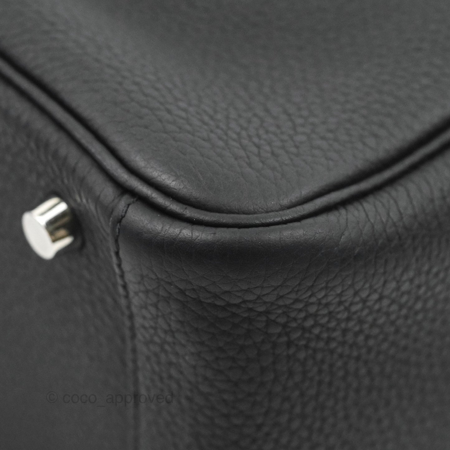 Hermès Lindy 26 Black Taurillon Clemence Palladium Hardware