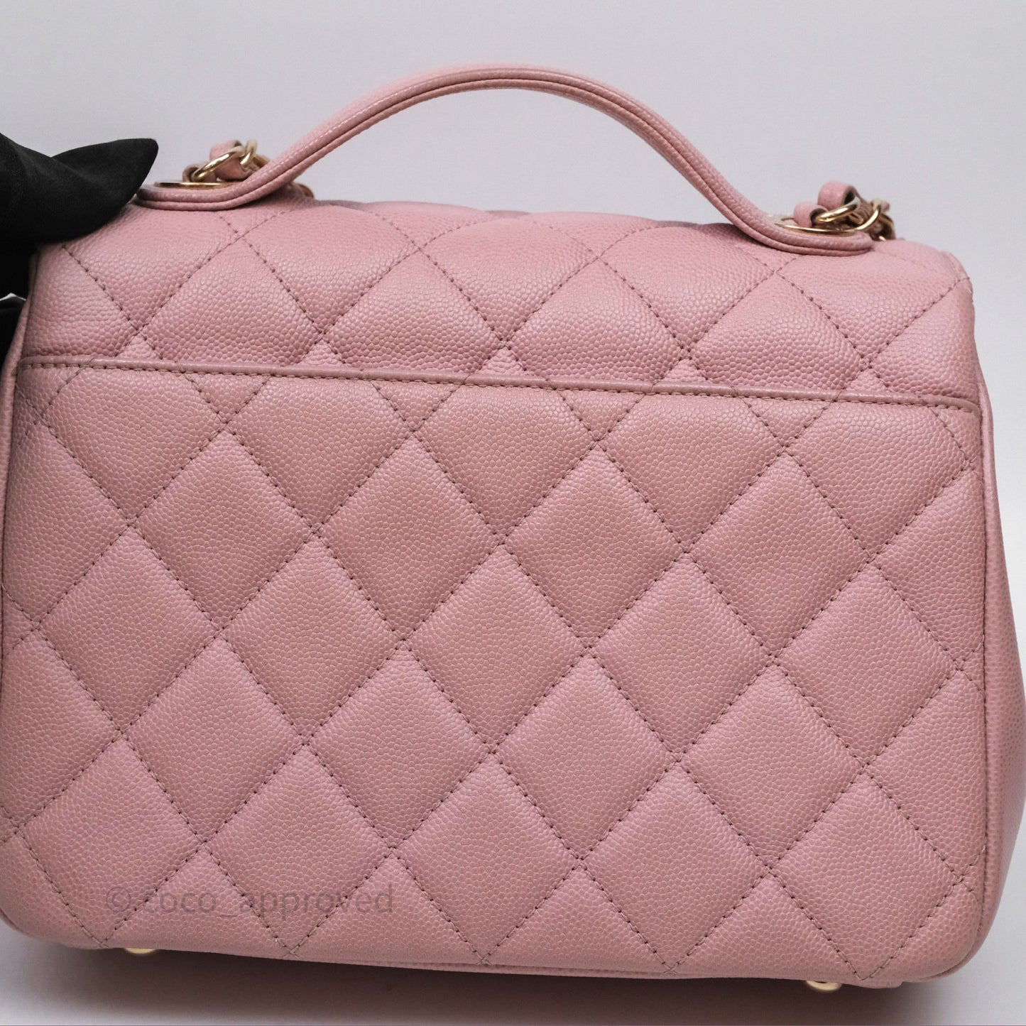 Chanel Quilted Medium Business Affinity Flap Pink Caviar Gold Hardware