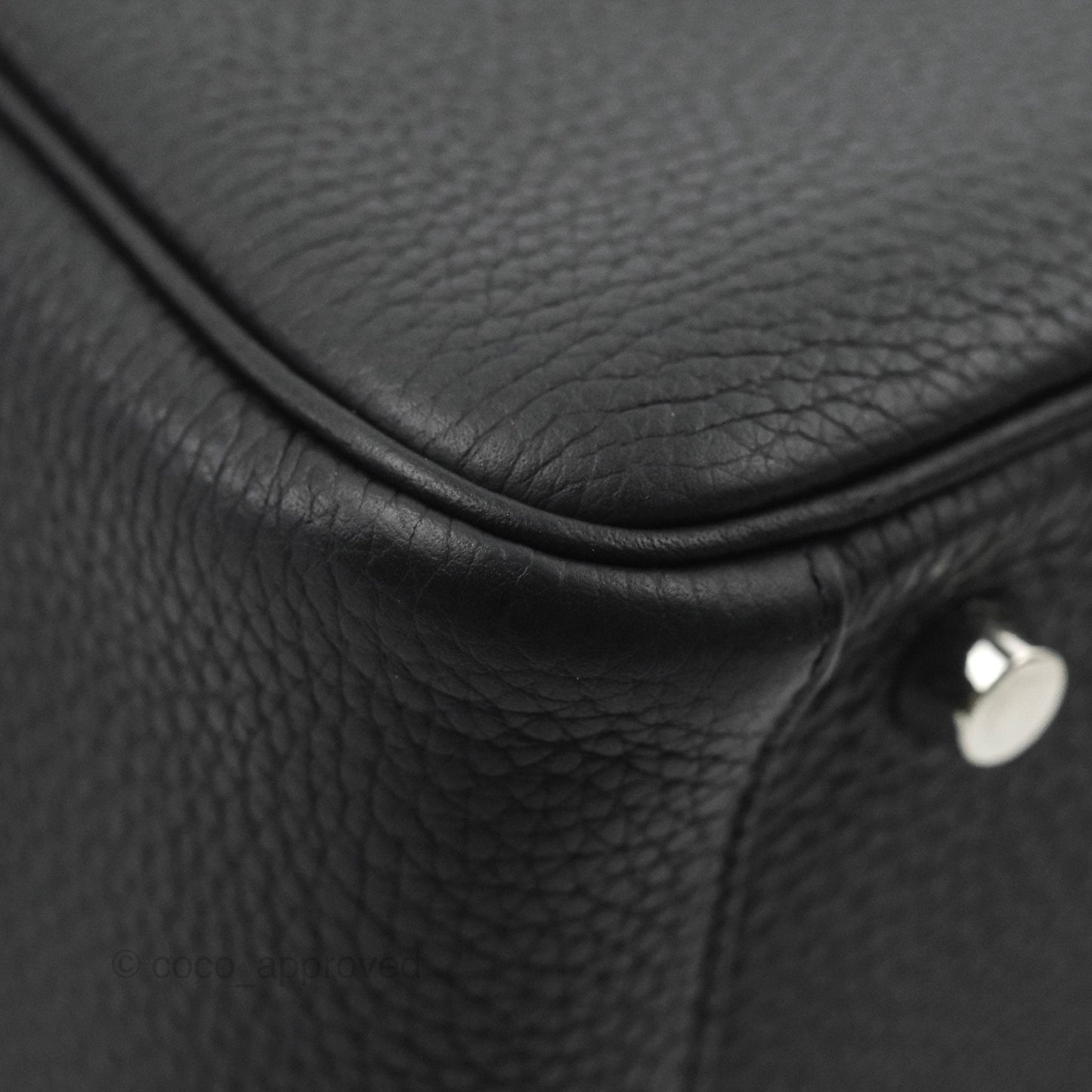 Hermès Lindy 26 Black Taurillon Clemence Palladium Hardware