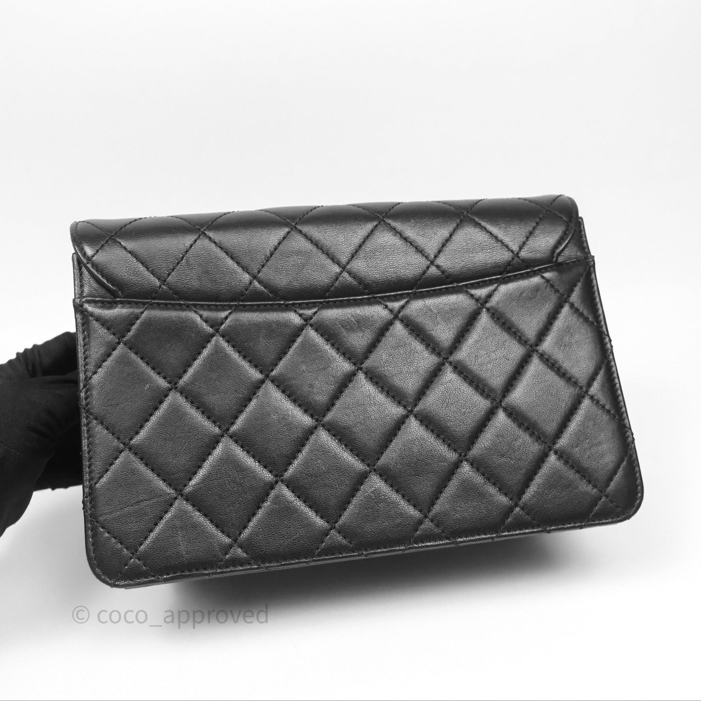 Chanel Beauty Lock Flap Bag Black Calfskin Gold Hardware