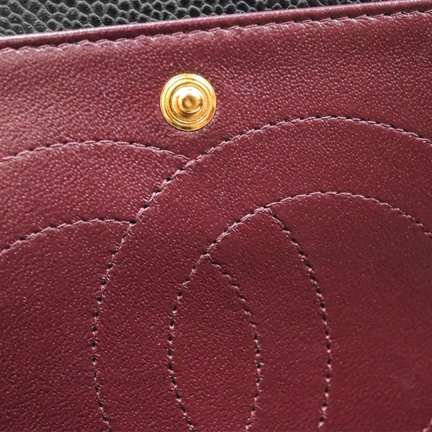 Chanel Quilted Jumbo Double Flap Black Caviar Gold Hardware