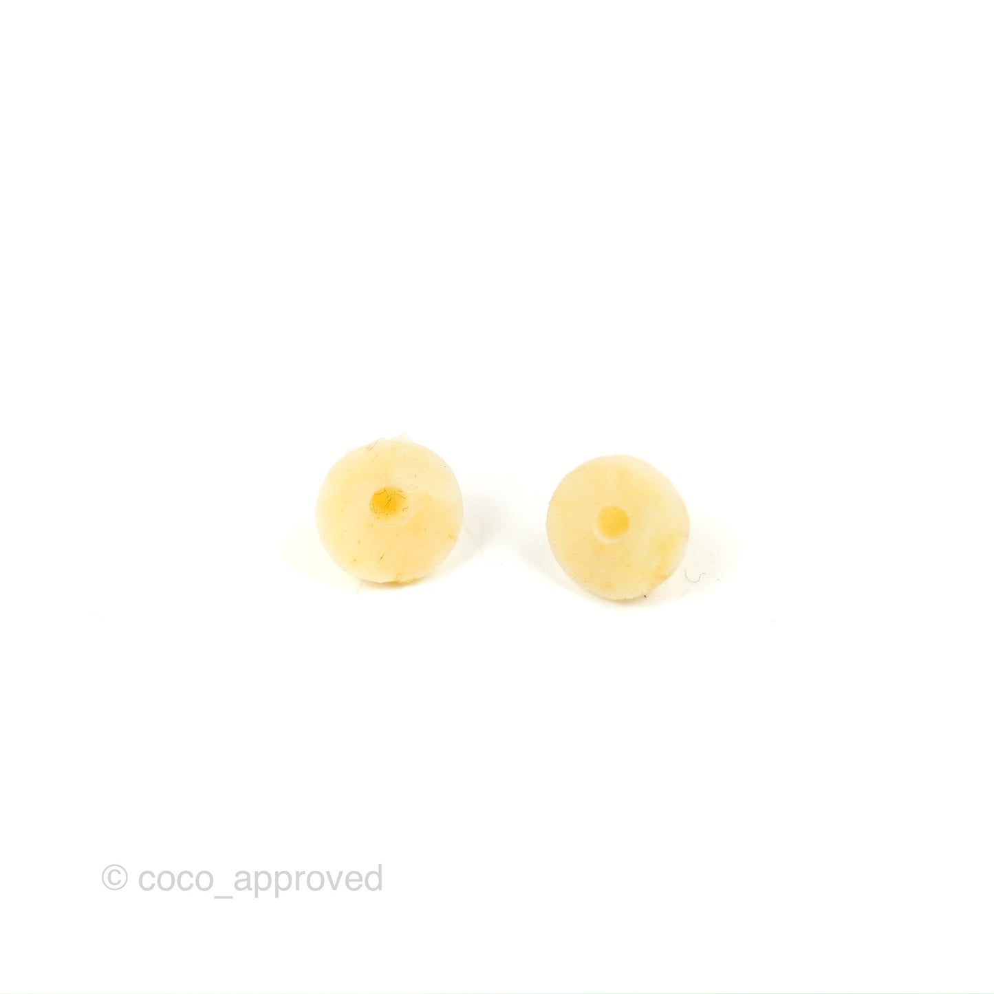Chanel Vintage CC Round Clip On Earrings Gold Tone