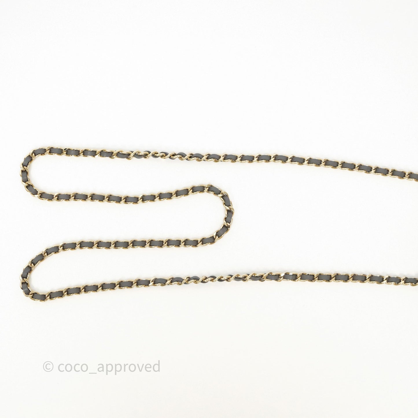 Chanel Mini Top Handle Vanity With Chain Grey Lambskin Gold Hardware