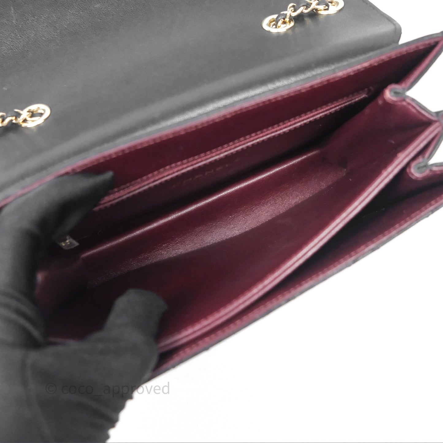 Chanel Beauty Lock Flap Bag Black Calfskin Gold Hardware