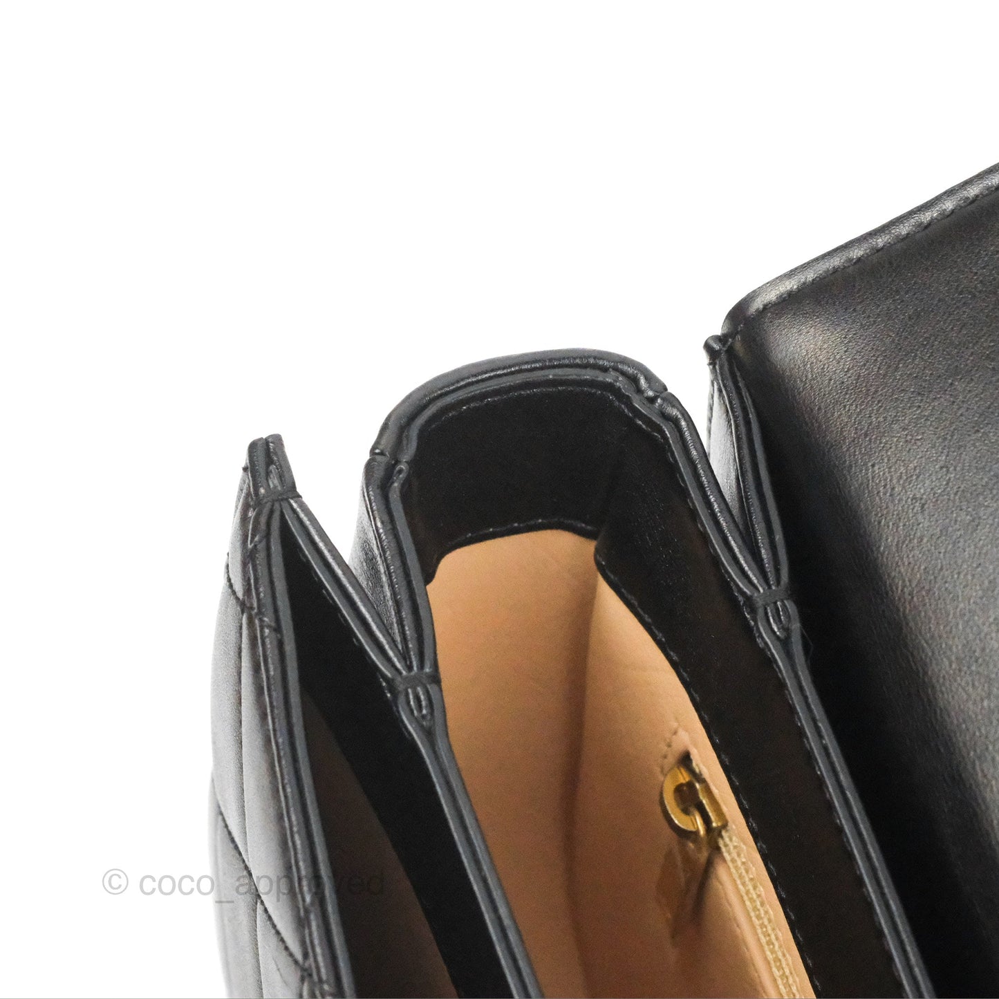 Chanel Small Round Messenger Bag Black Calfskin Aged Gold Hardware