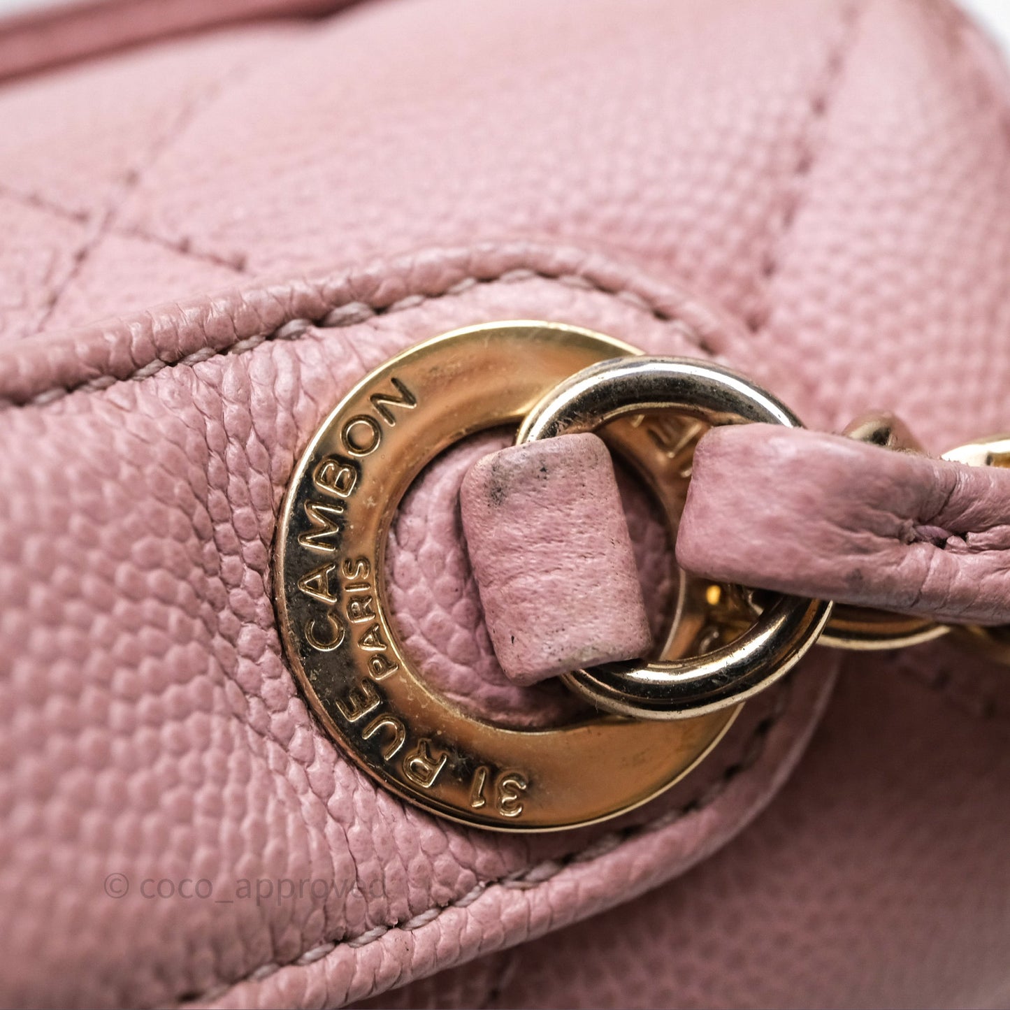 Chanel Quilted Medium Business Affinity Flap Pink Caviar Gold Hardware